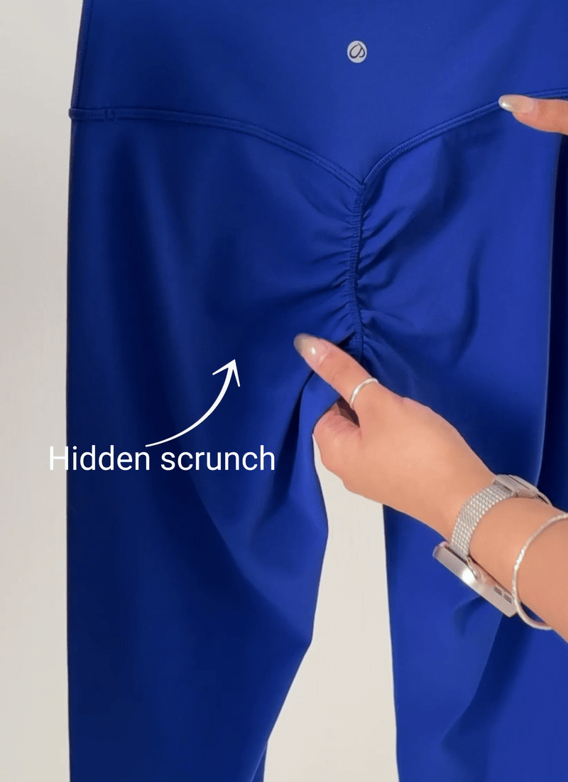 CRZ YOGA Damen Butterlift SecretSculpt Scrunch Butt Leggings - 64cm Olivgrün