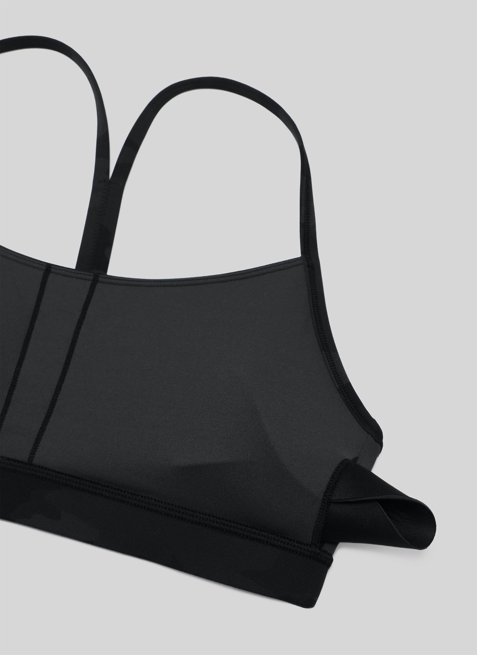 CRZ YOGA Damen Butterluxe Y-Rücken Racerback Sport BH Dunkelgraue Tarnung 2