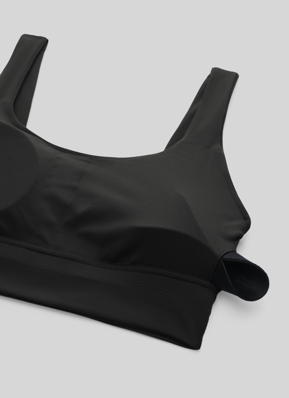 CRZ YOGA Damen Butterluxe U Back Ohne Buegel Longline Sport BH Schwarz @model_info:NEW