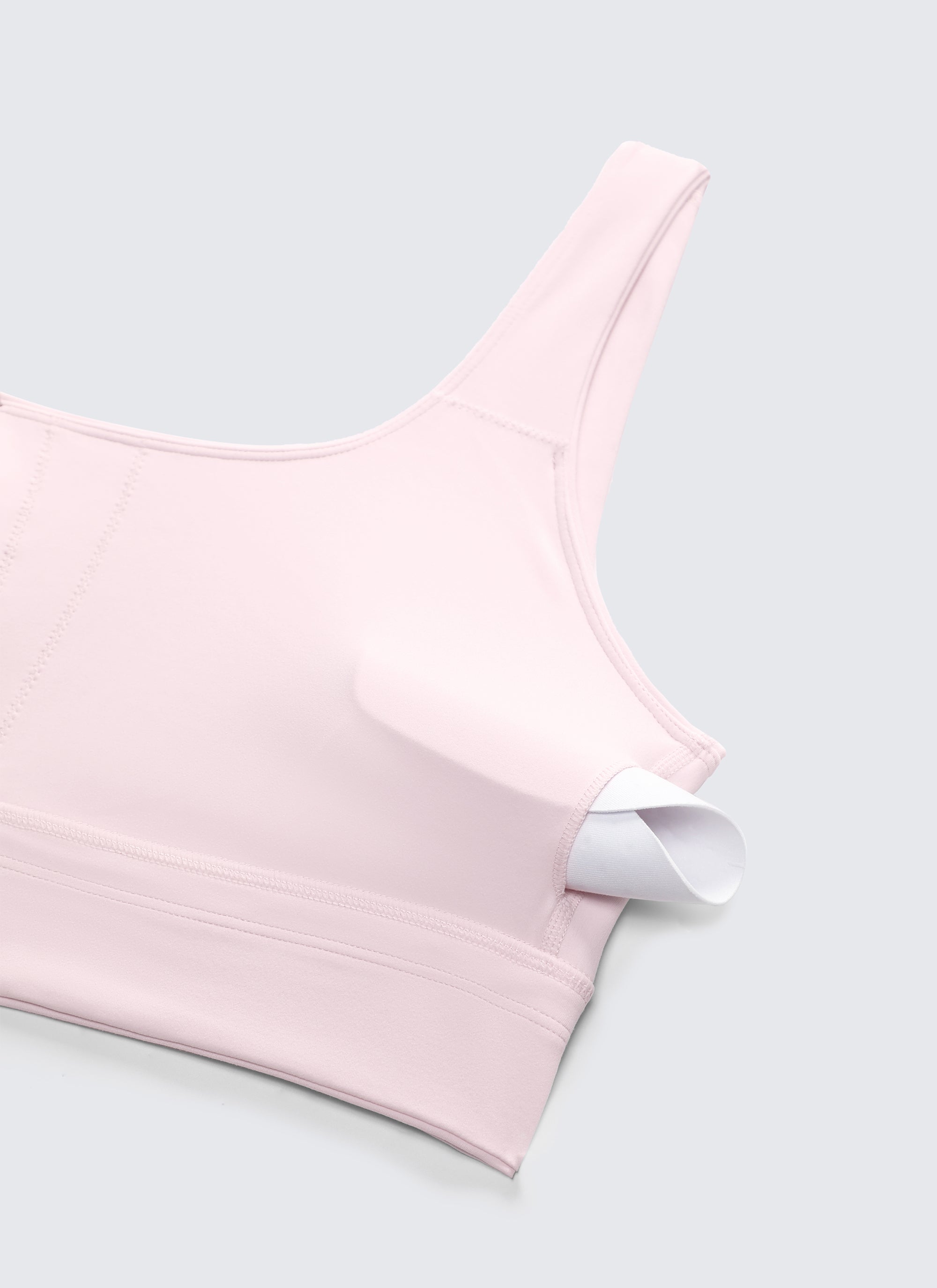CRZ YOGA Damen Butterluxe U Back Ohne Buegel Longline Sport BH Erdbeerrosa
