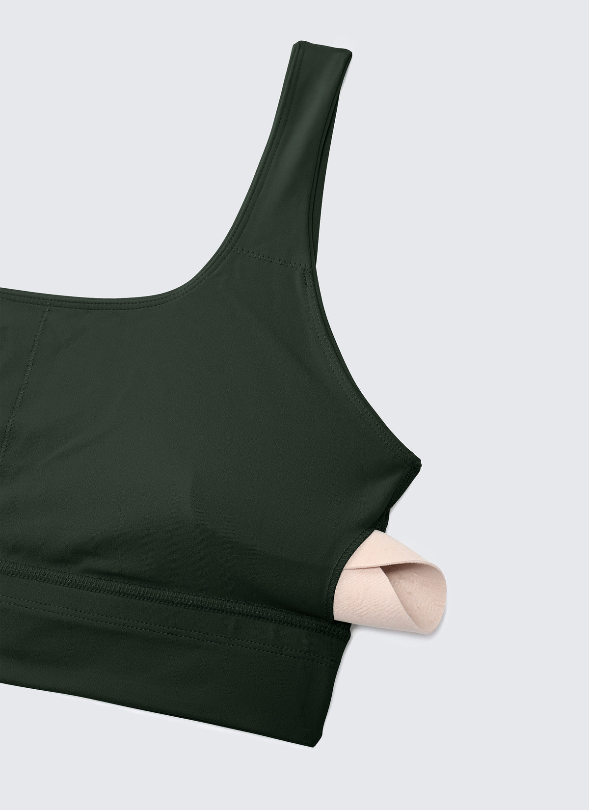 CRZ YOGA Damen Butterluxe U Back Ohne Buegel Longline Sport BH Legende Grün