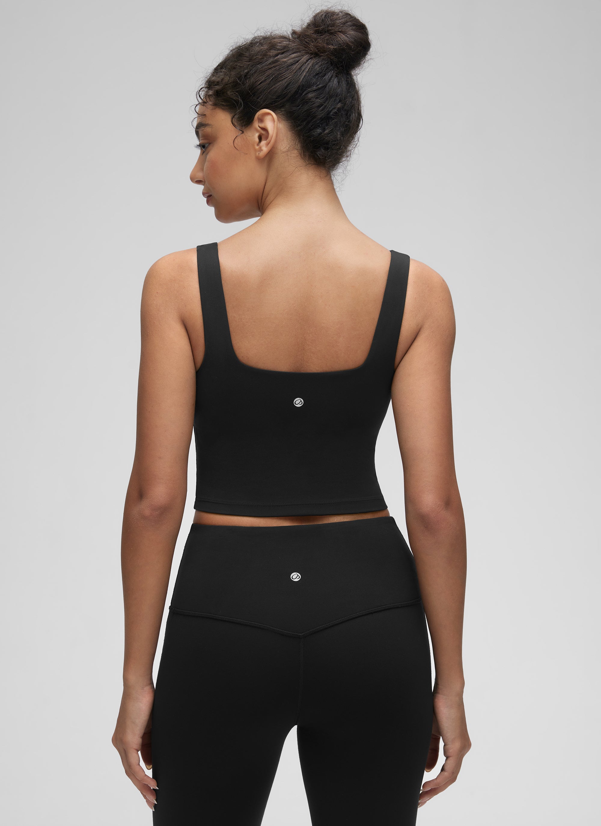 CRZ YOGA Damen Butterluxe Gepolstert Ohne Bügel Sport BH Schwarz