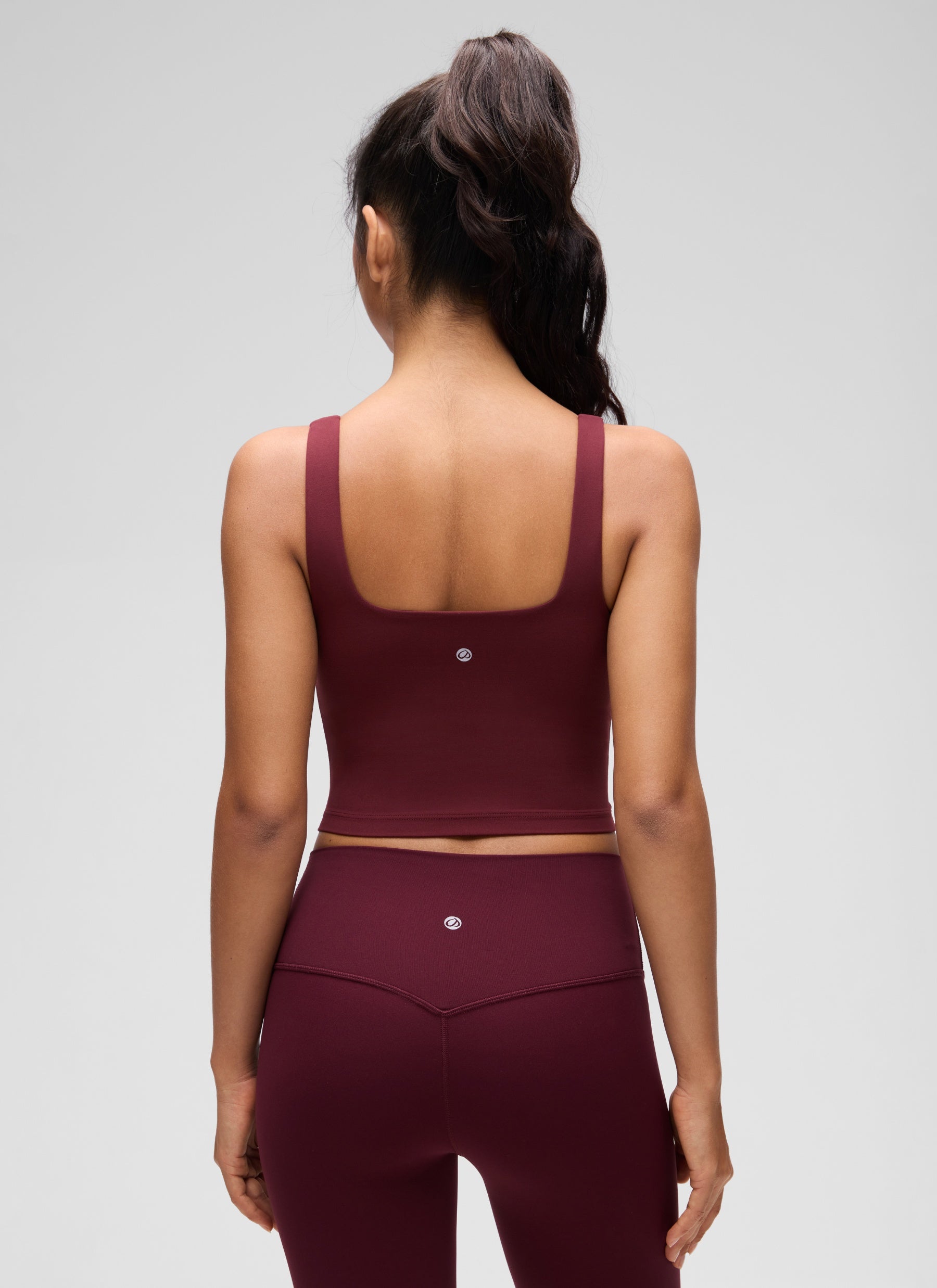 CRZ YOGA Damen Butterluxe Gepolstert Ohne Bügel Sport BH Roter Merlot