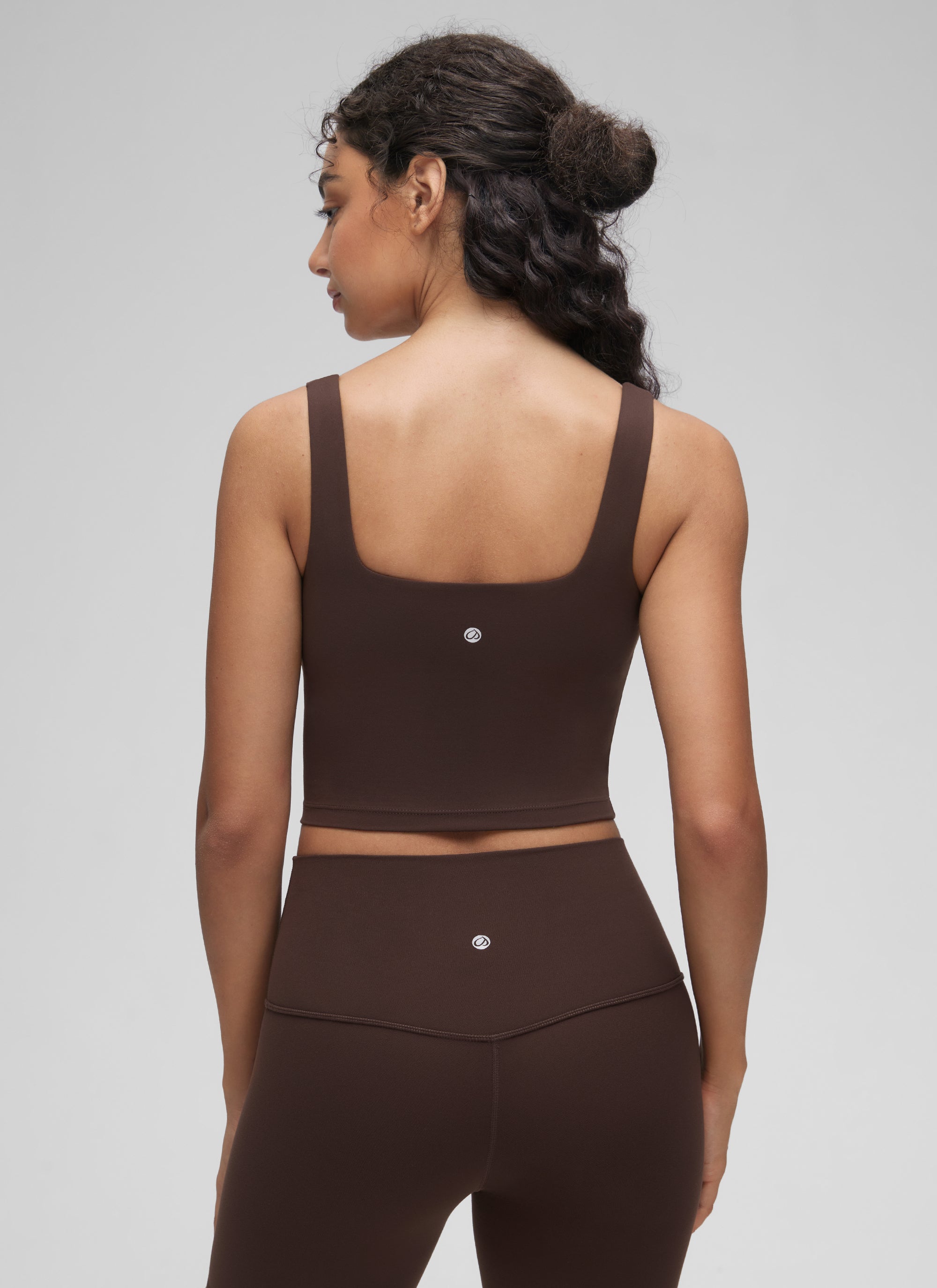 CRZ YOGA Damen Butterluxe Gepolstert Ohne Bügel Sport BH Heißes Fudge-Brown