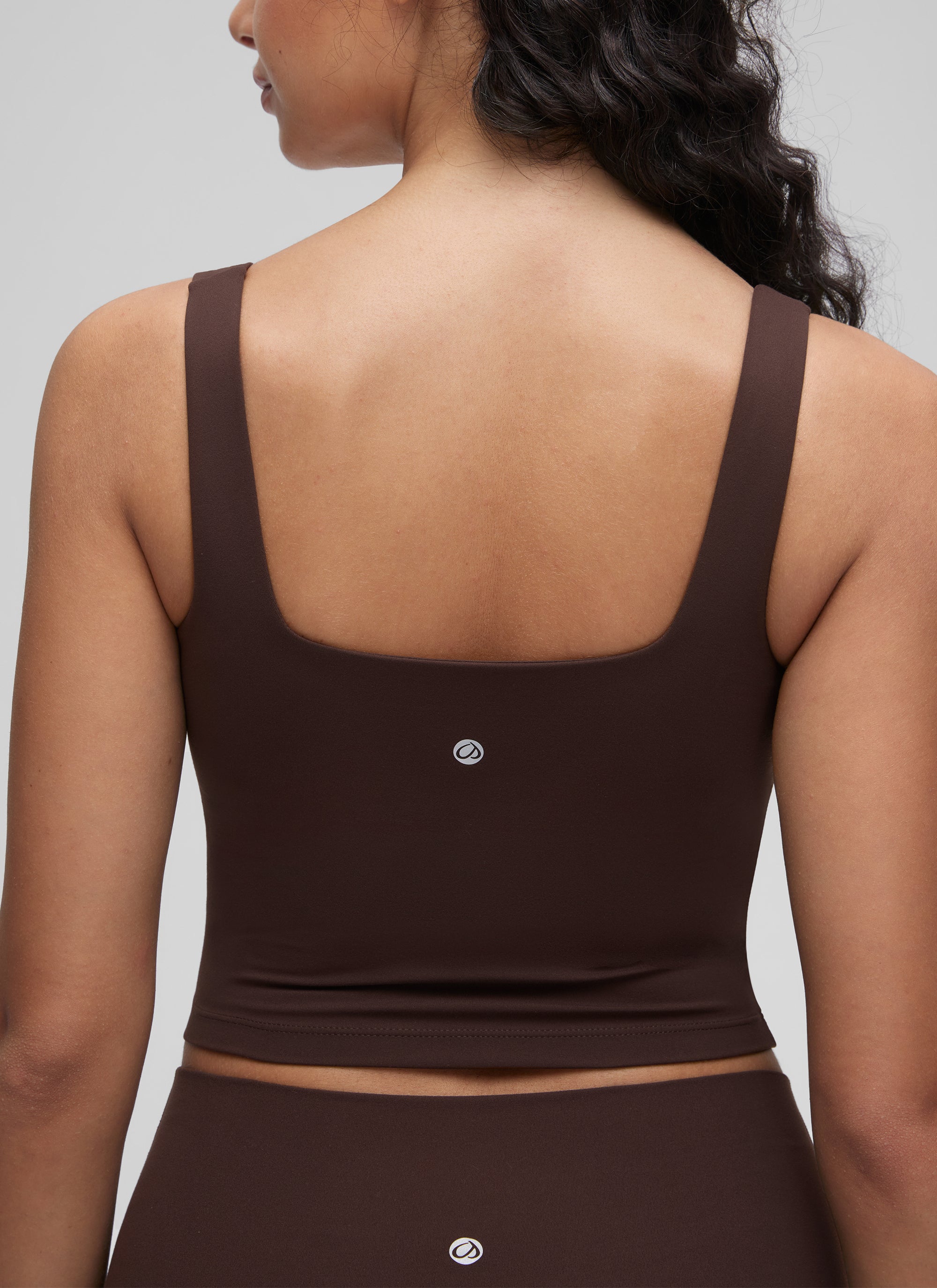 CRZ YOGA Damen Butterluxe Gepolstert Ohne Bügel Sport BH Heißes Fudge-Brown