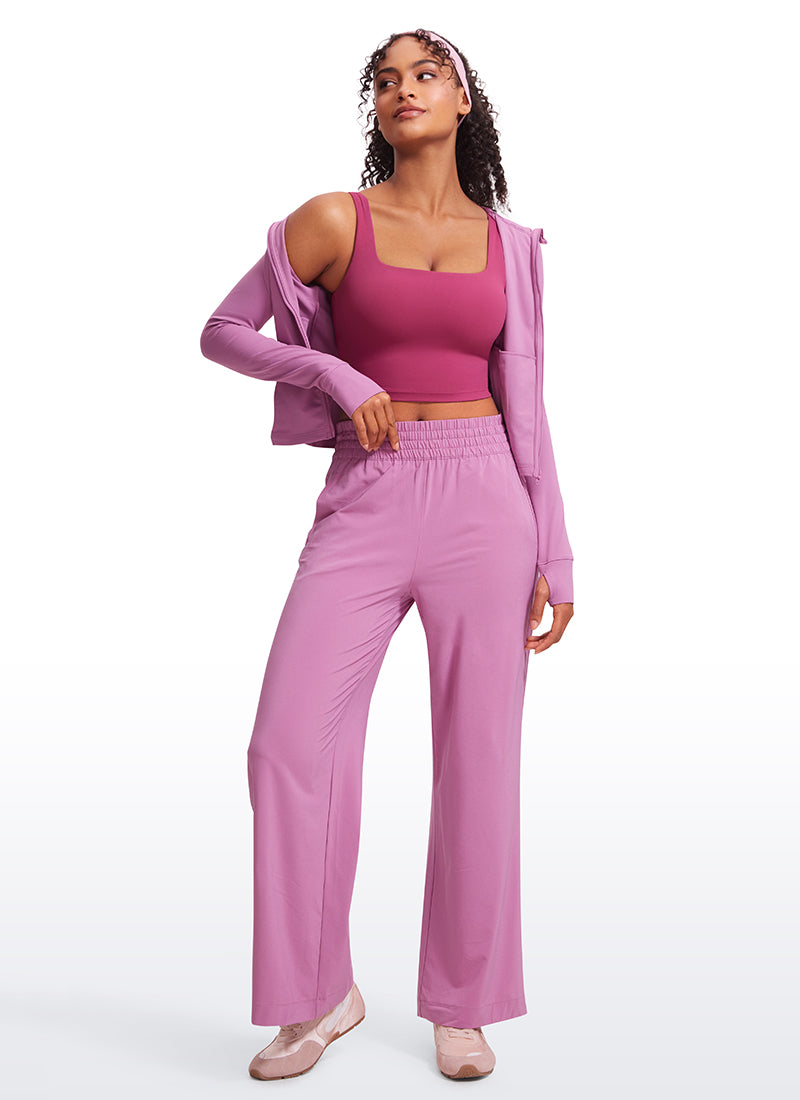 CRZ YOGA Damen Butterluxe Gepolstert Ohne Bügel Sport BH Gewaschenes Mauve