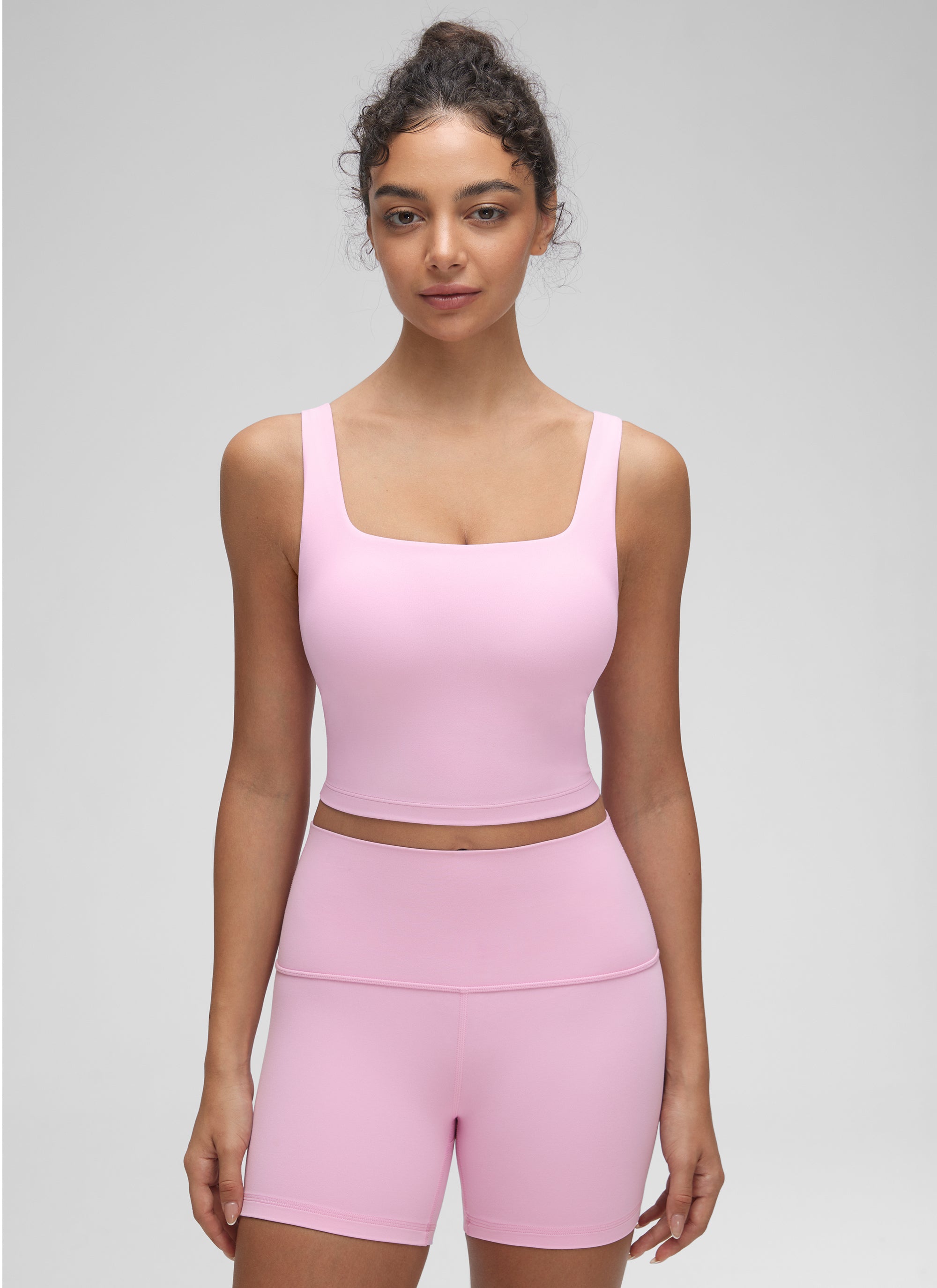 CRZ YOGA Damen Butterluxe Gepolstert Ohne Bügel Sport BH Vita Rosa