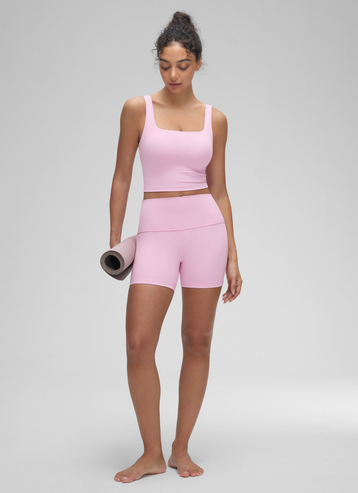 CRZ YOGA Damen Butterluxe Gepolstert Ohne Bügel Sport BH Vita Rosa @model_info:Anano