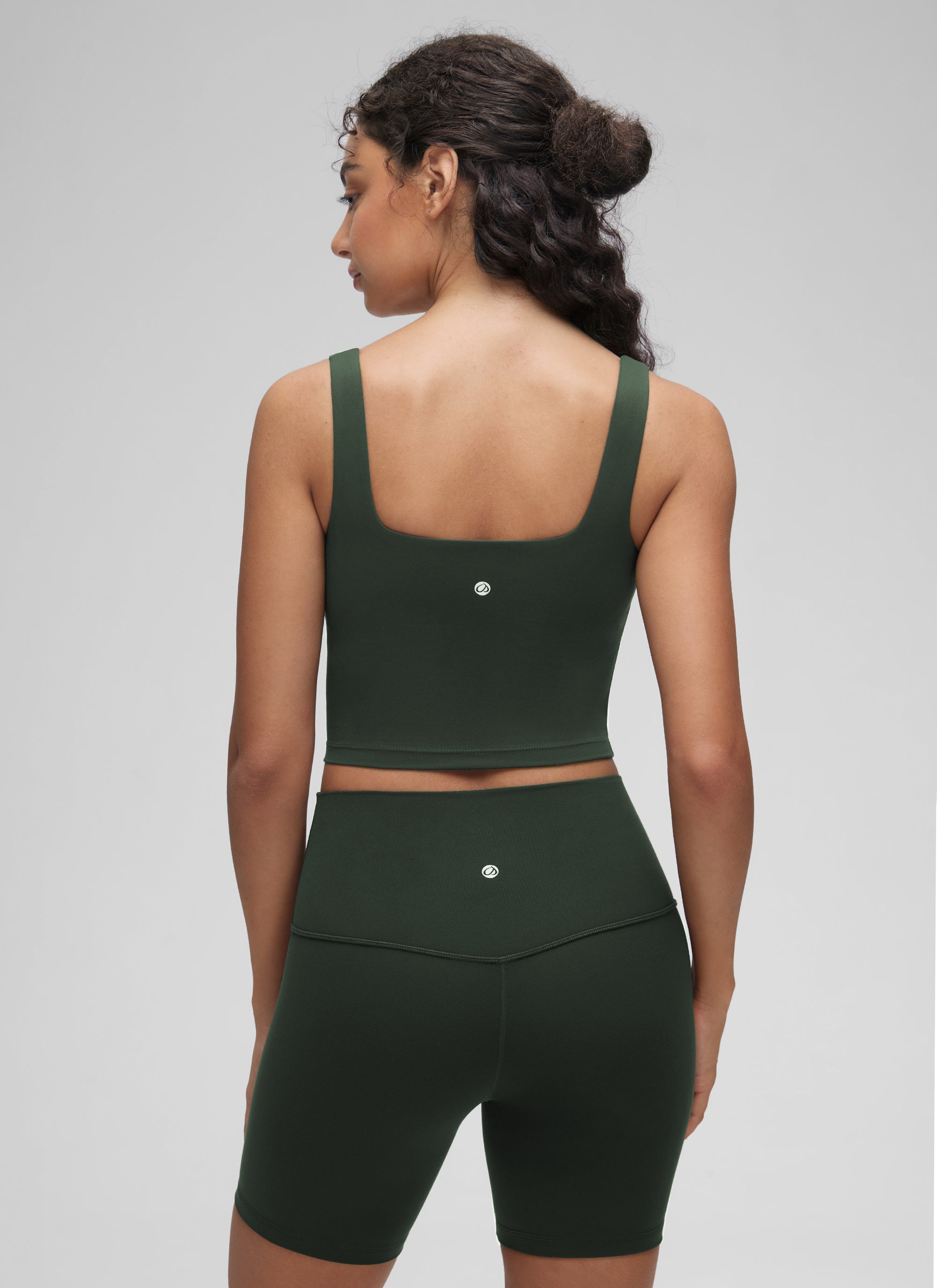 CRZ YOGA Damen Butterluxe Gepolstert Ohne Bügel Sport BH Legende Grün