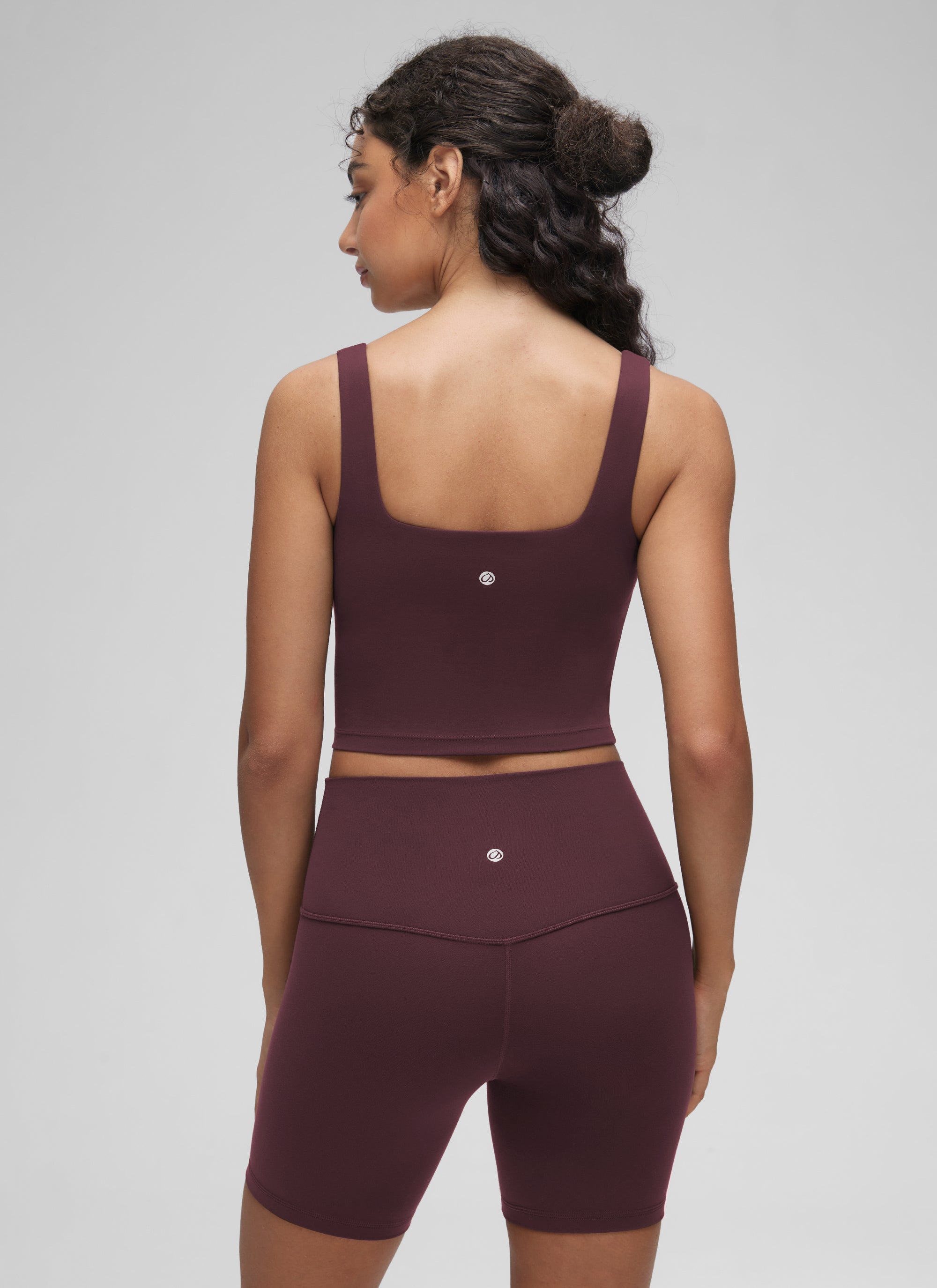 CRZ YOGA Damen Butterluxe Gepolstert Ohne Bügel Sport BH Reife Pflaume