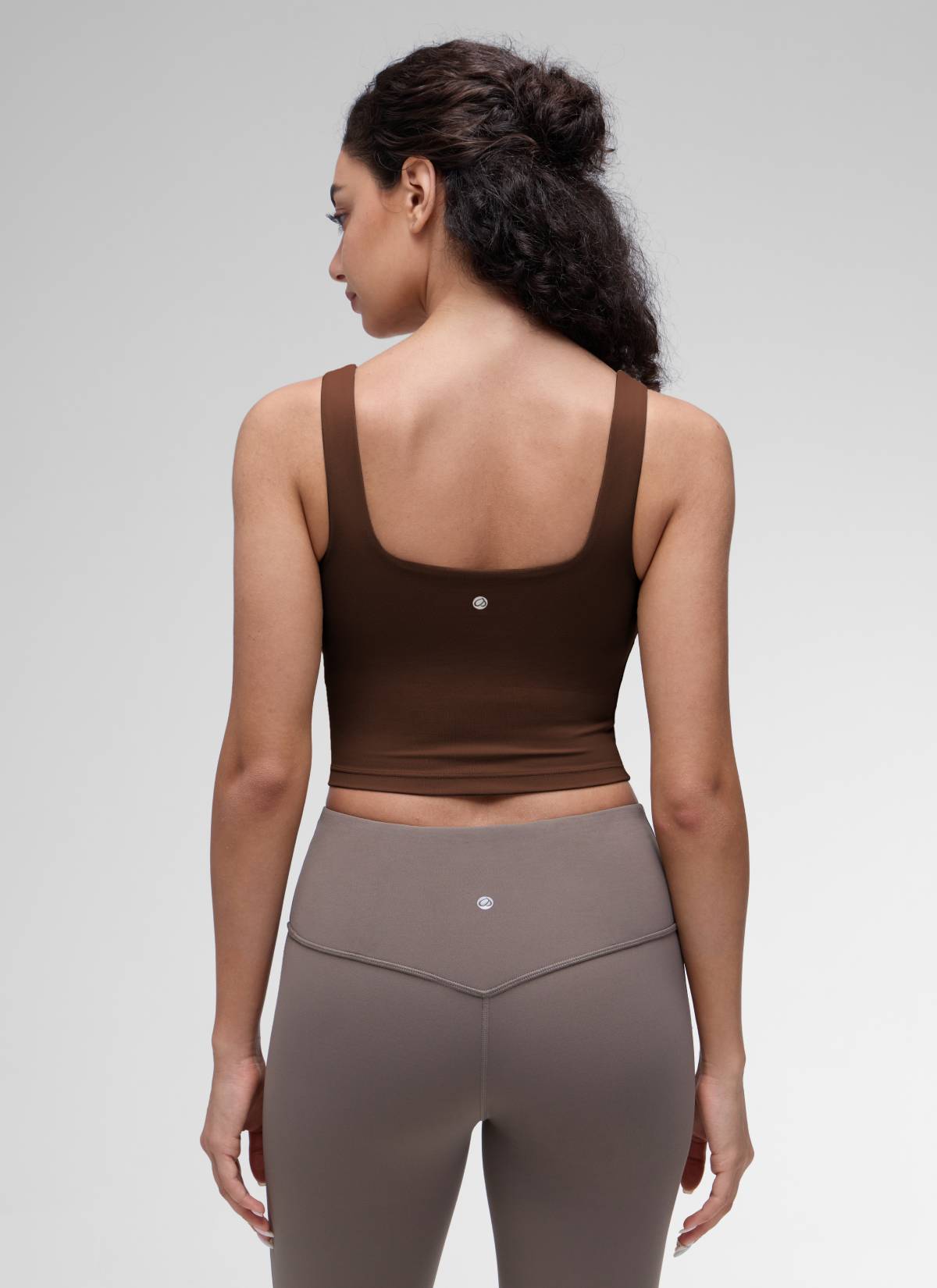 CRZ YOGA Damen Butterluxe Gepolstert Ohne Bügel Sport BH Lava Braun