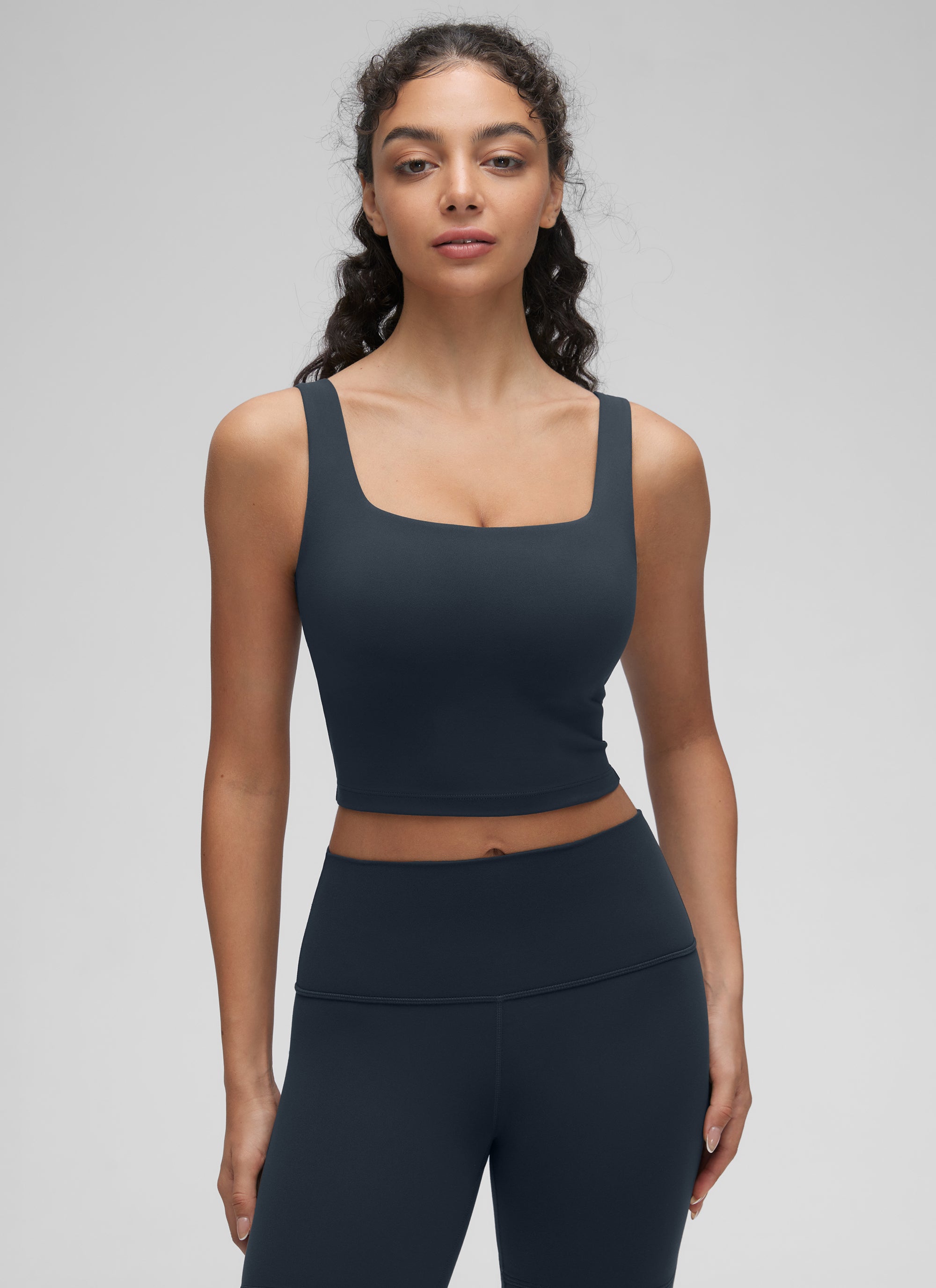 CRZ YOGA Damen Butterluxe Gepolstert Ohne Bügel Sport BH Echte Marine