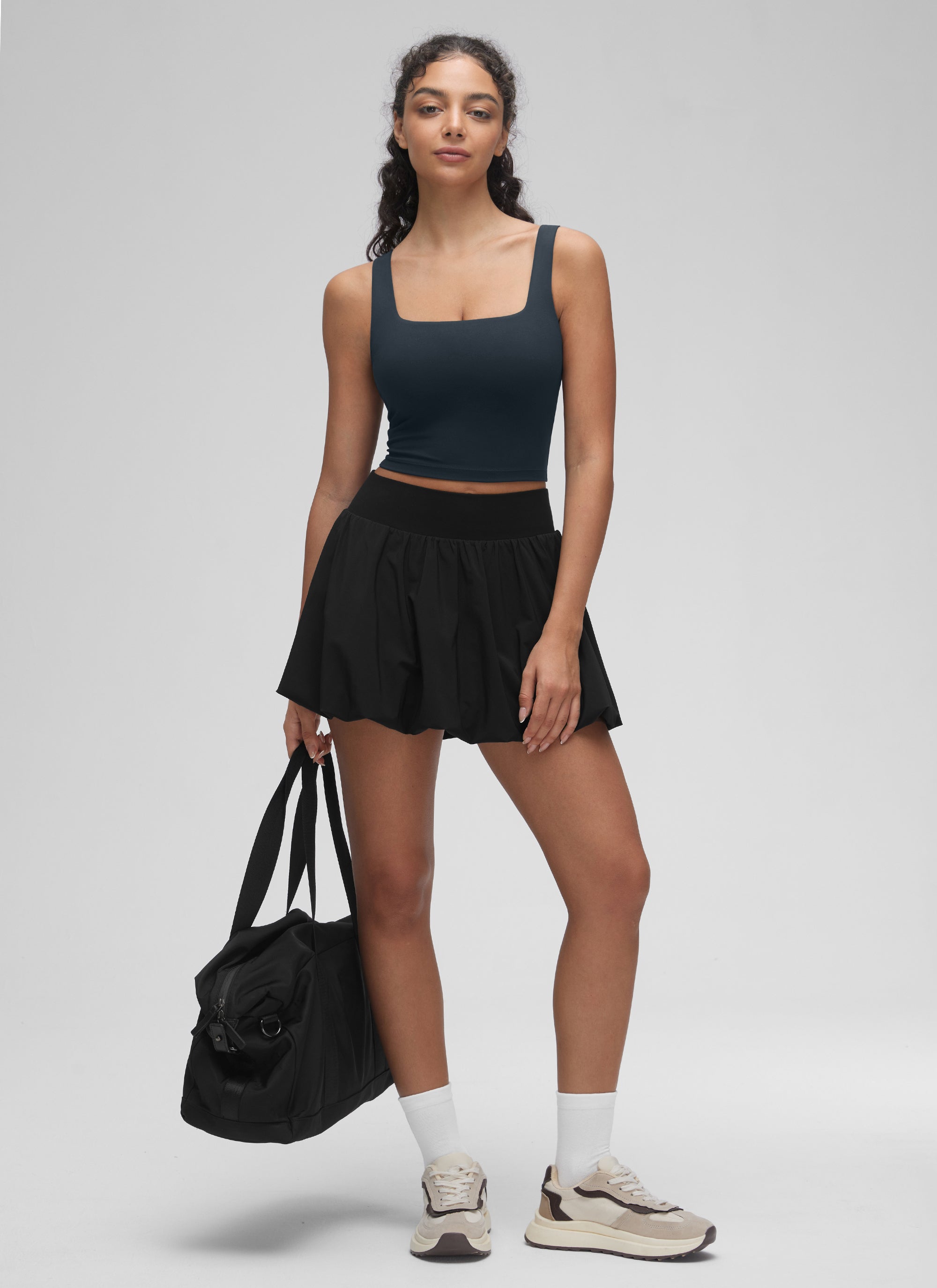 CRZ YOGA Damen Butterluxe Gepolstert Ohne Bügel Sport BH Echte Marine
