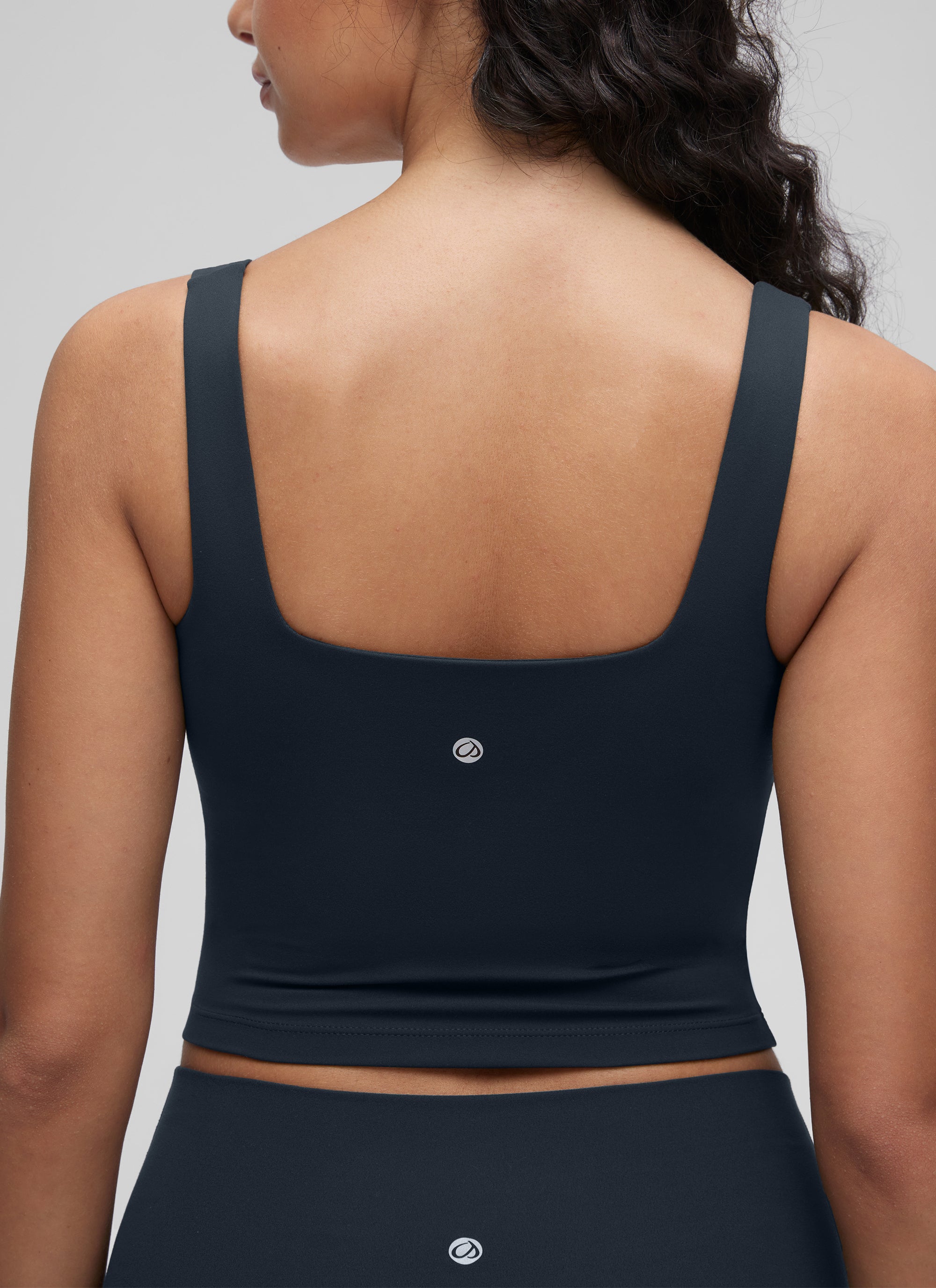 CRZ YOGA Damen Butterluxe Gepolstert Ohne Bügel Sport BH Echte Marine