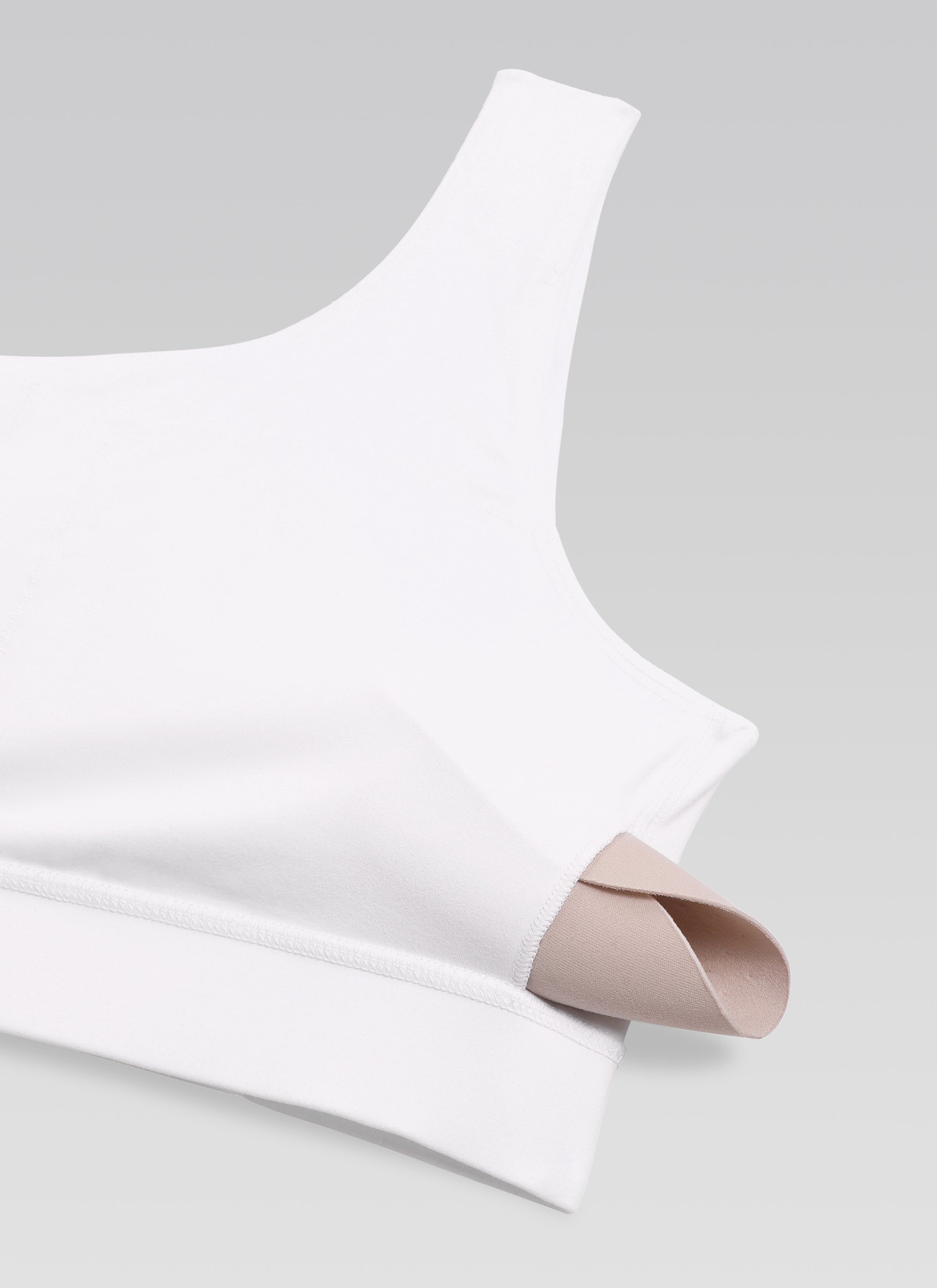 CRZ YOGA Butterluxe Womens One Shoulder Sports Bra Asymmetrical Padded Weiss