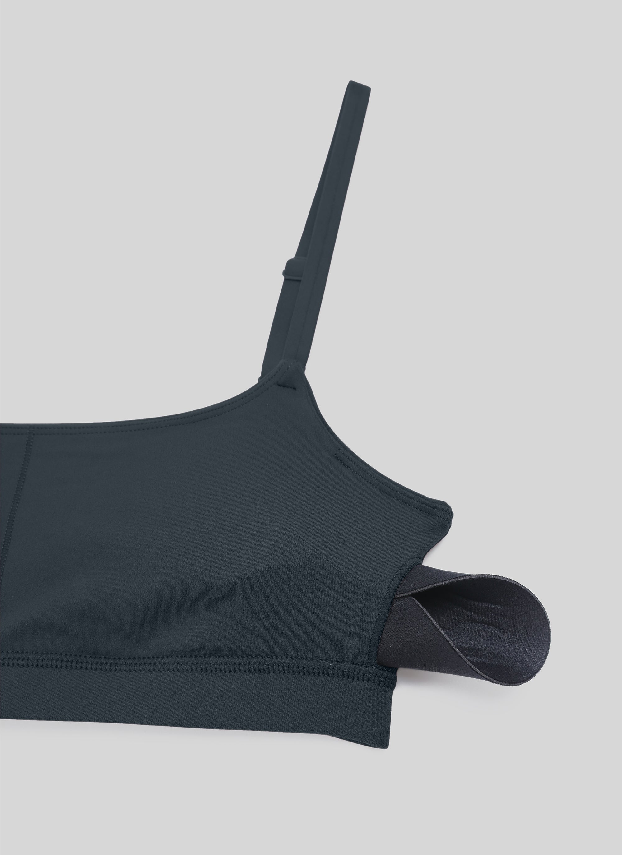 CRZ YOGA Butterluxe Damen Verstellbar Spaghetti Träger Sport BH Echte Marine