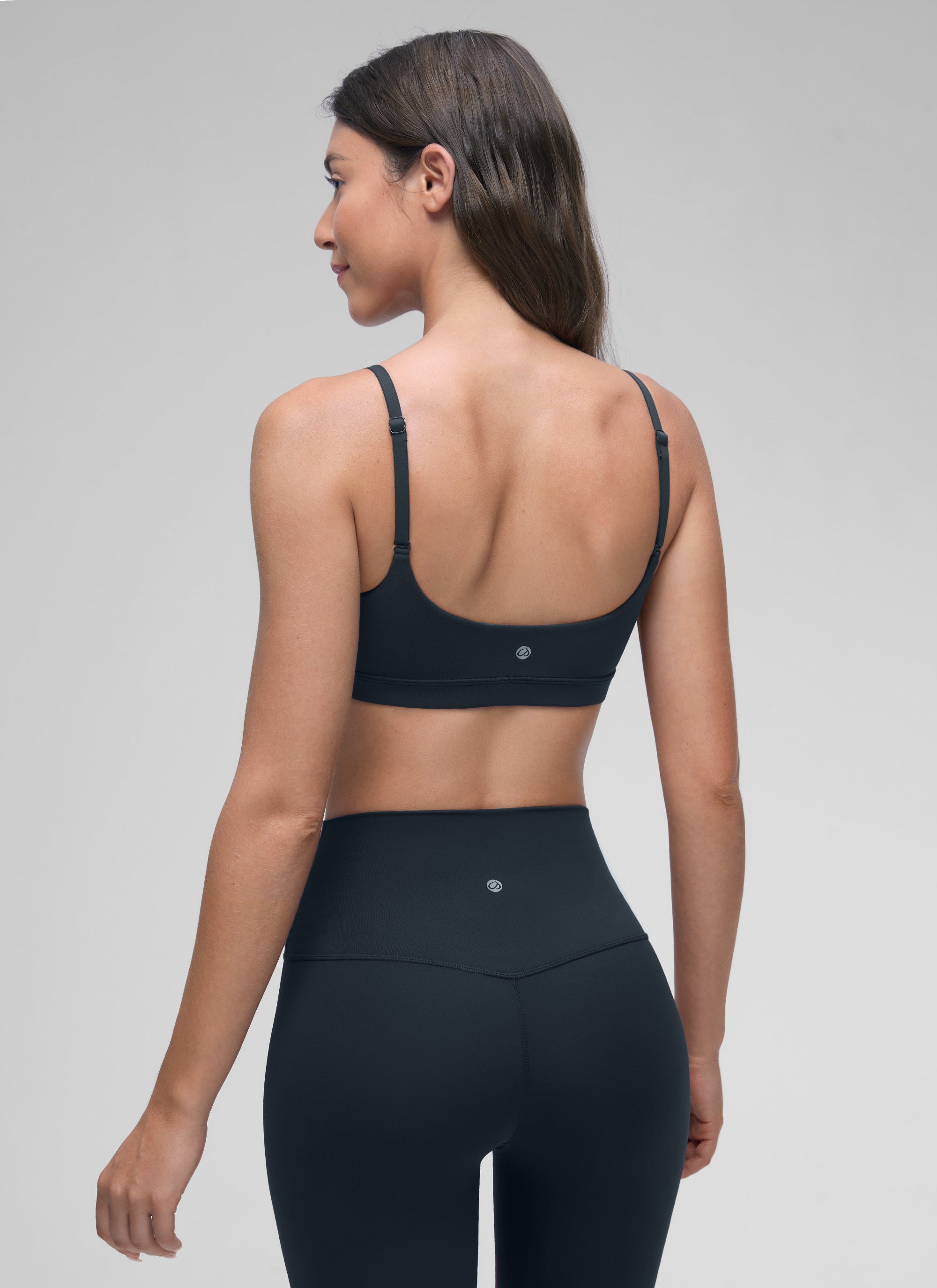 CRZ YOGA Butterluxe Damen Verstellbar Spaghetti Träger Sport BH Echte Marine