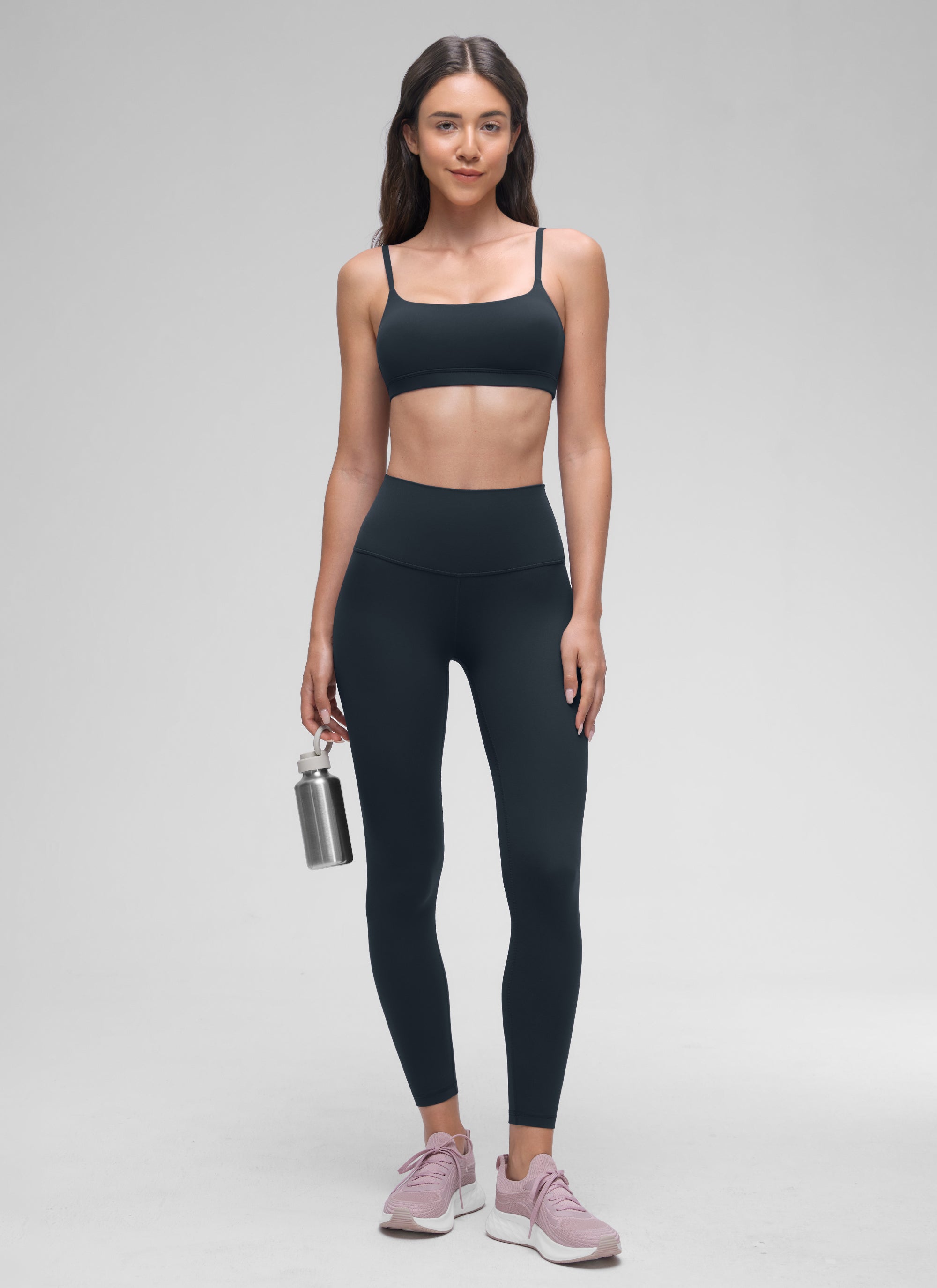CRZ YOGA Butterluxe Damen Verstellbar Spaghetti Träger Sport BH Echte Marine
