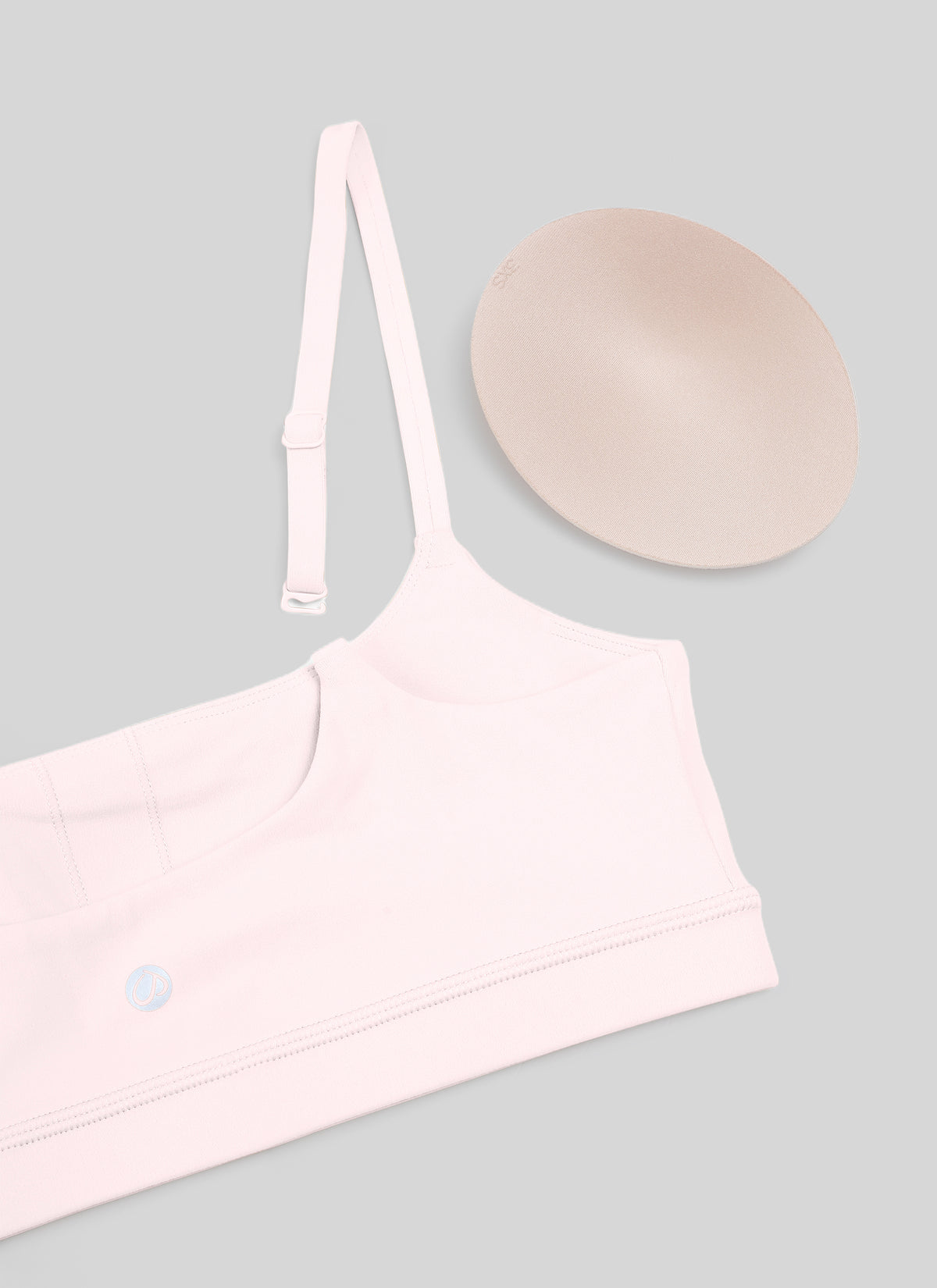 CRZ YOGA Butterluxe Damen Verstellbar Spaghetti Träger Sport BH Erdbeerrosa