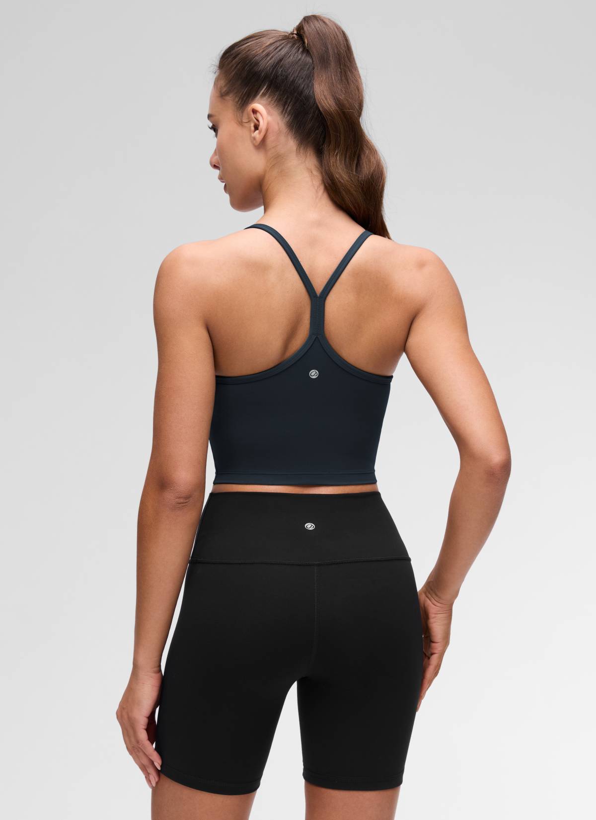 CRZ YOGA Damen Butterluxe Y Rücken Strappy Ohne Bügel Sport BH Echte Marine