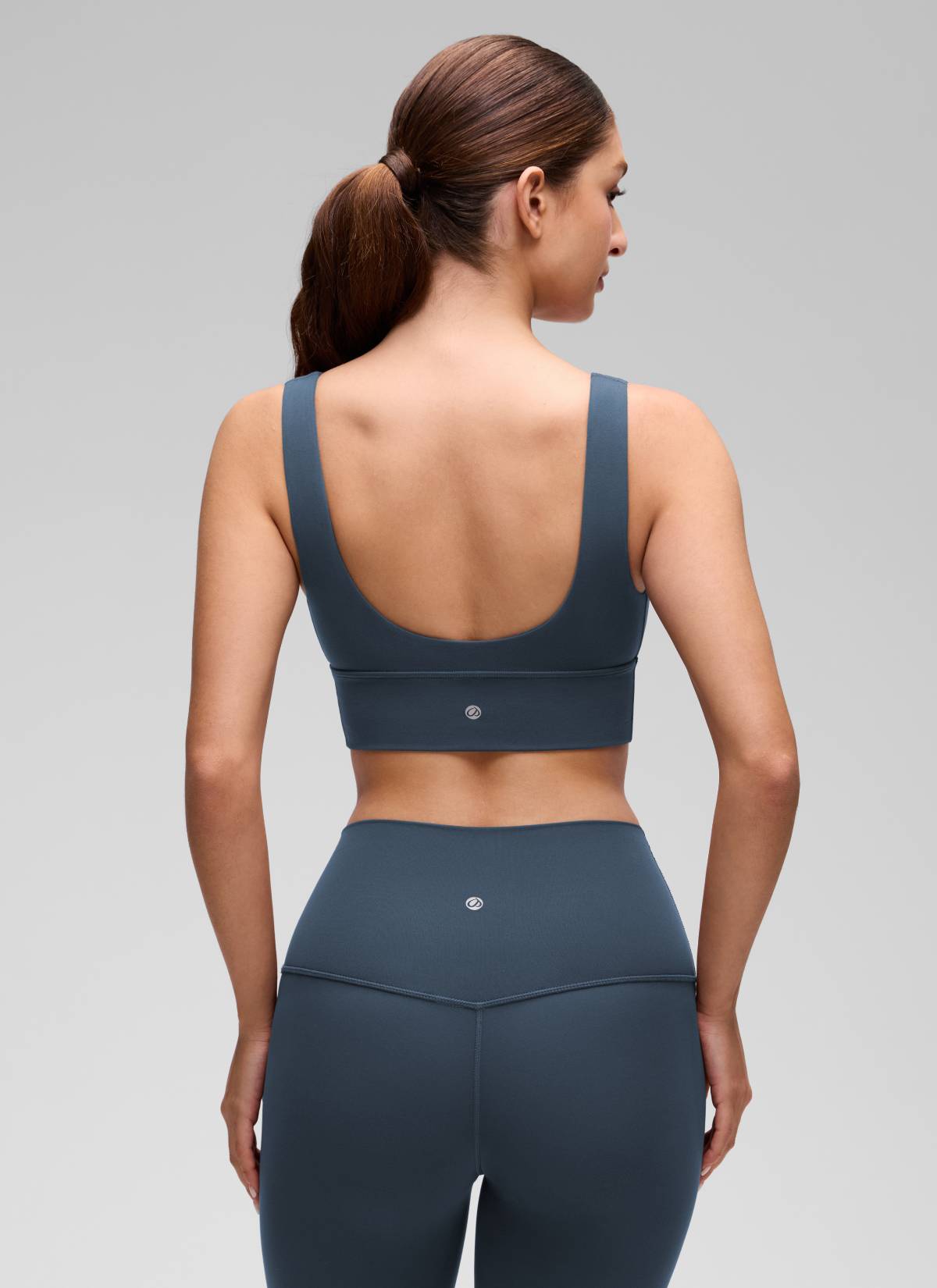 CRZ YOGA Butterluxe Damen V-Ausschnitt Gepolstert U-Rücken Sport-BH Sternenlicht