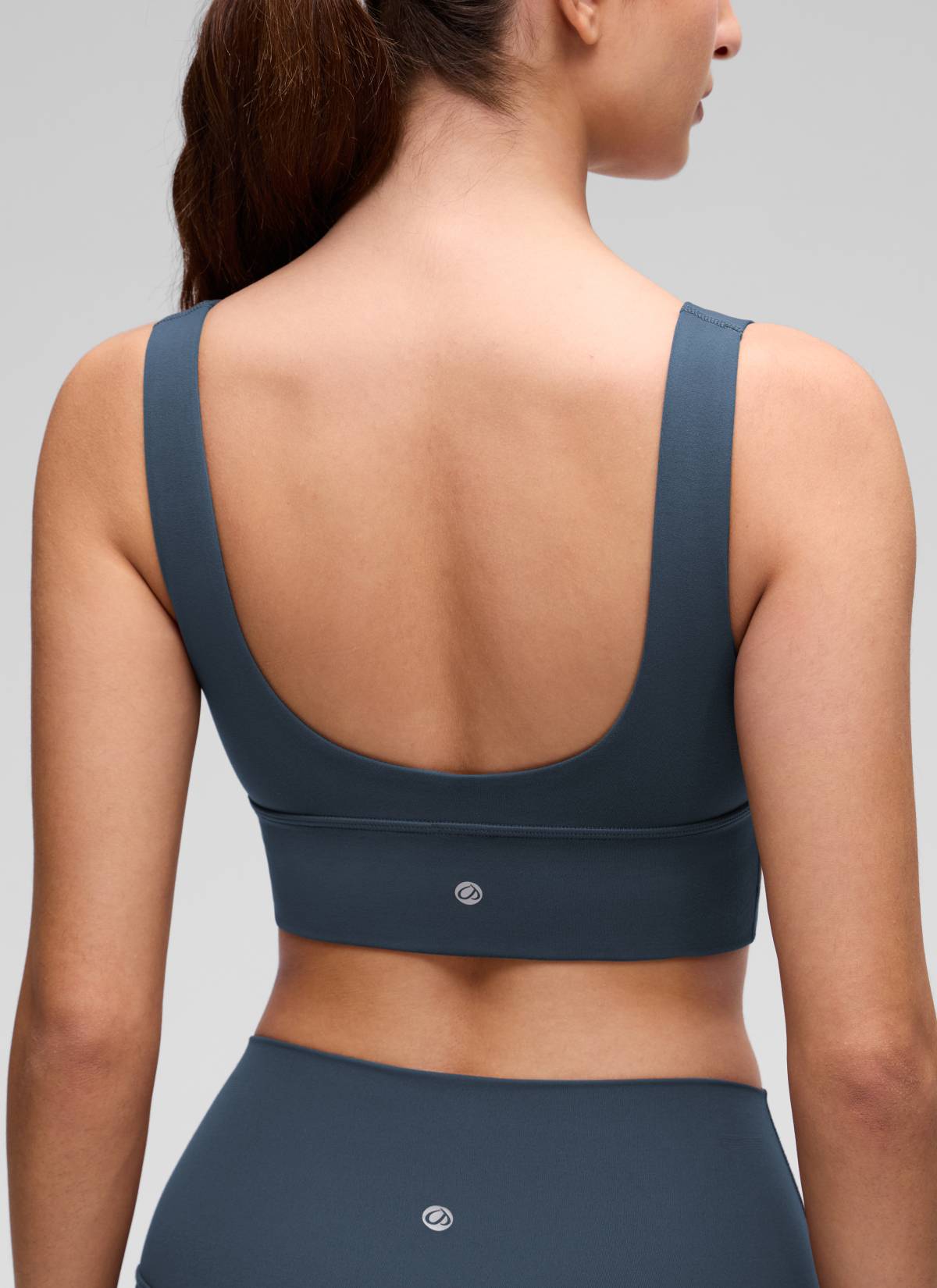 CRZ YOGA Butterluxe Damen V-Ausschnitt Gepolstert U-Rücken Sport-BH Sternenlicht