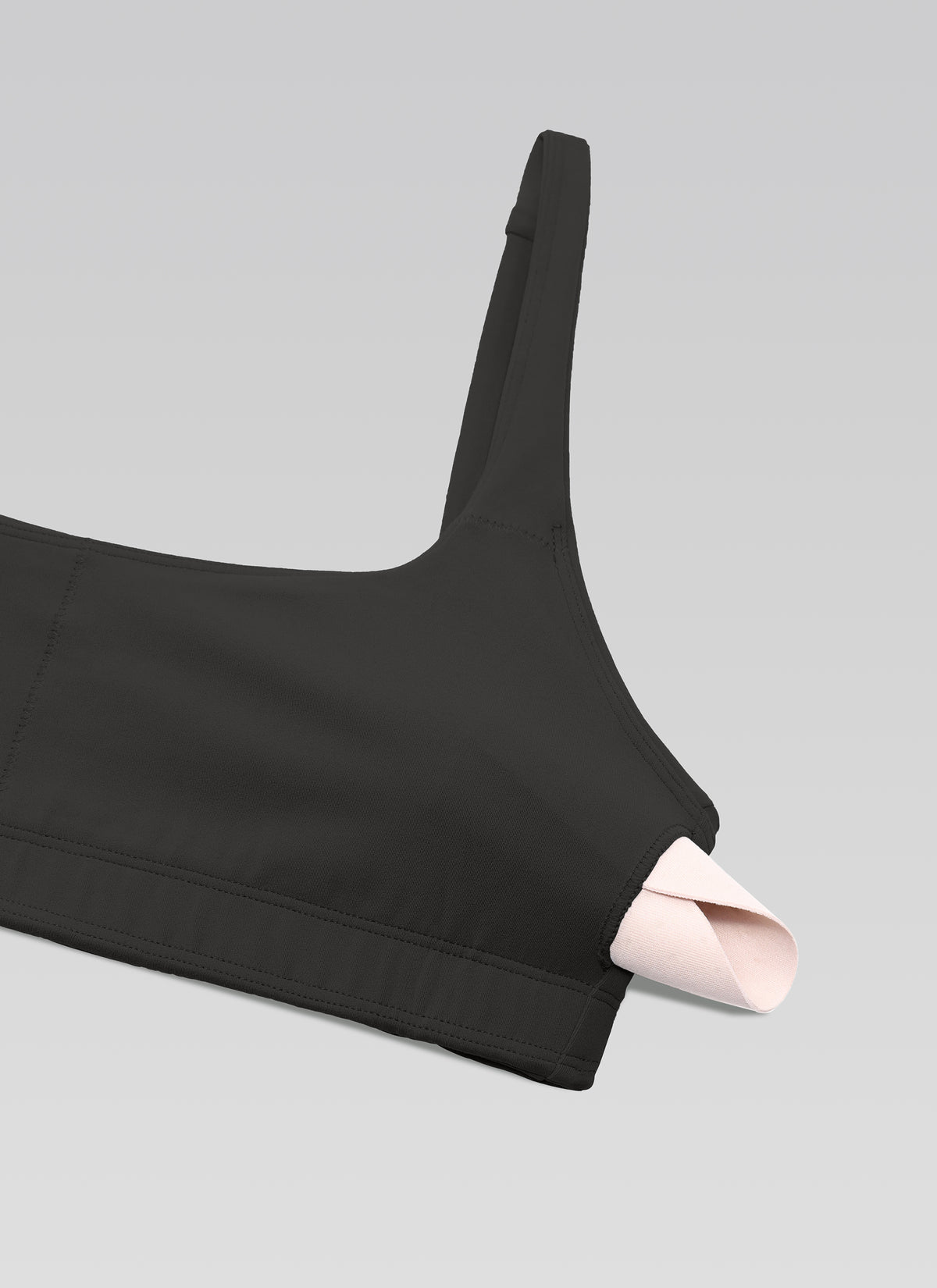 CRZ YOGA Damen Butterluxe Cami mit quadratischem Ausschnitt Mini-BH Schwarz @model_info:NEW
