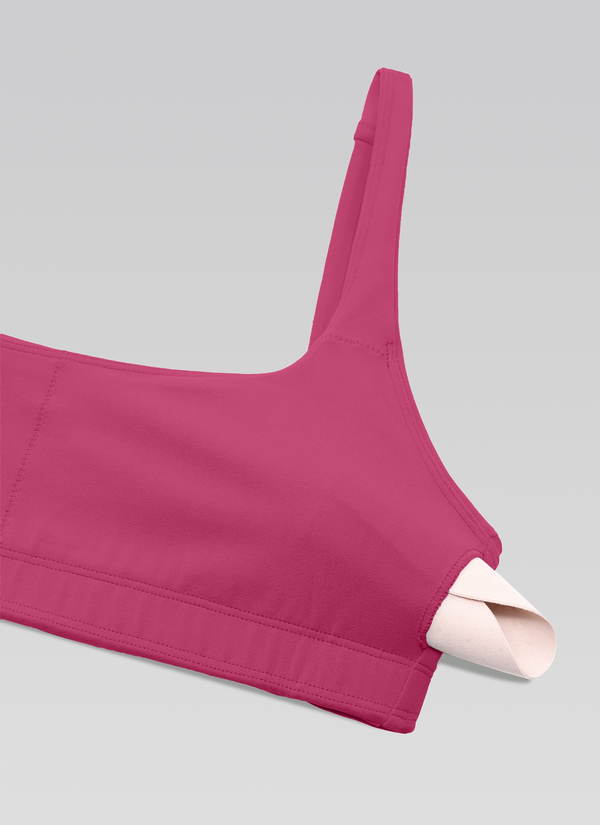 CRZ YOGA Damen Butterluxe Cami mit quadratischem Ausschnitt Mini-BH Gewaschenes Mauve