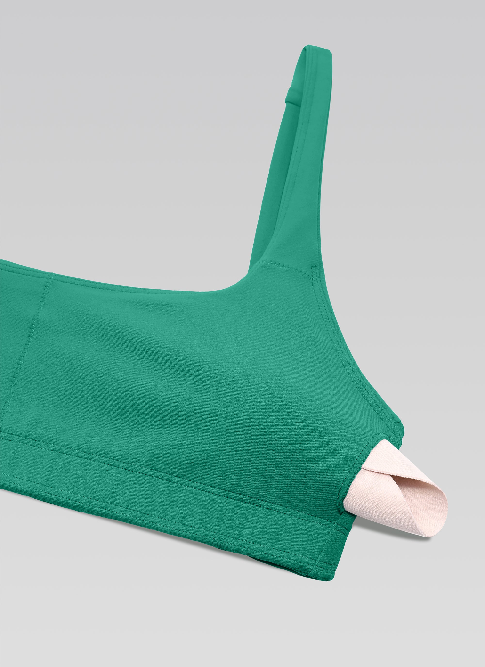 CRZ YOGA Damen Butterluxe Cami mit quadratischem Ausschnitt Mini-BH Cascadia Grün