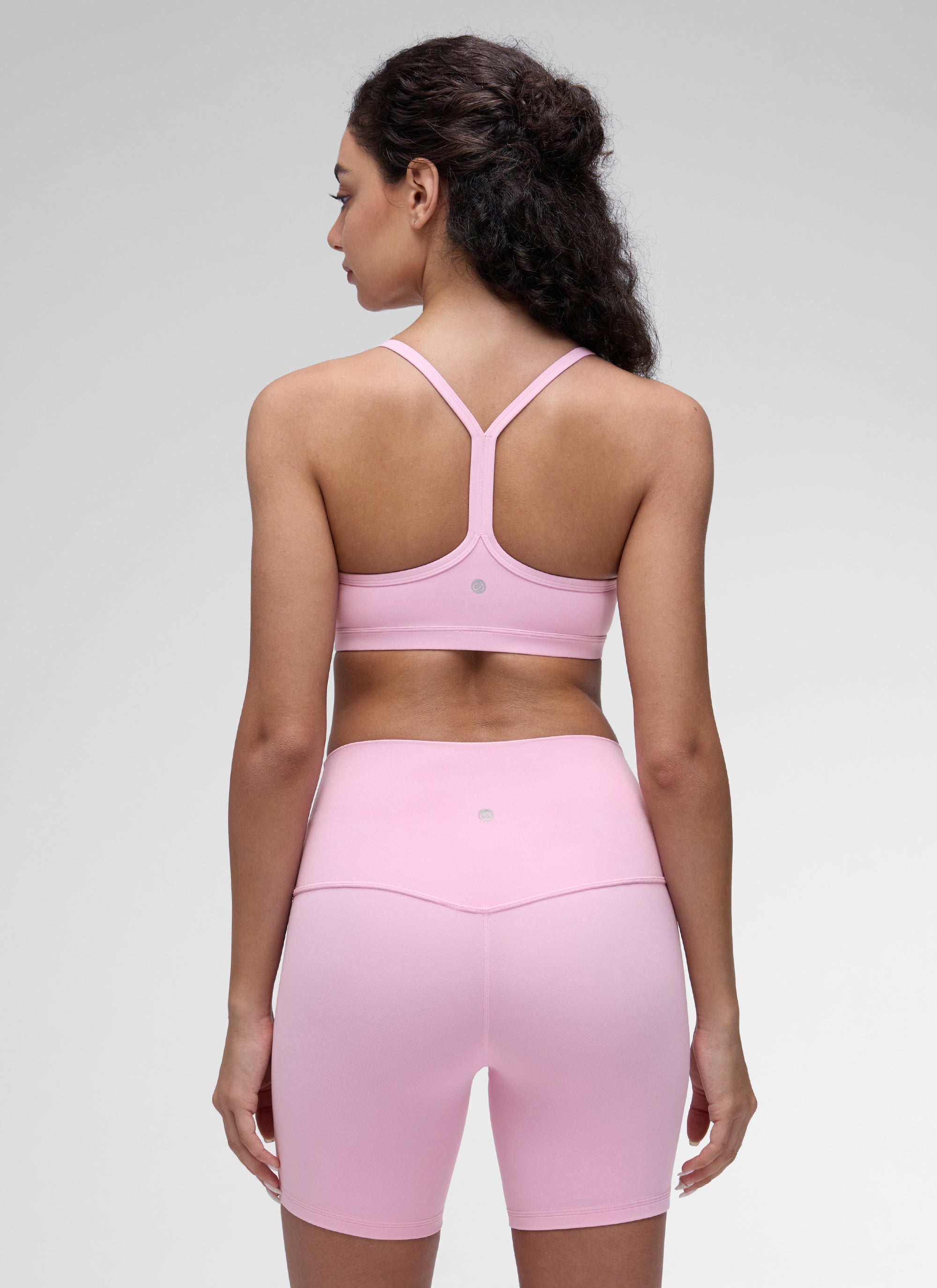 CRZ YOGA Damen Butterluxe Y-Rücken Gepolstert Sport BH Vita Rosa