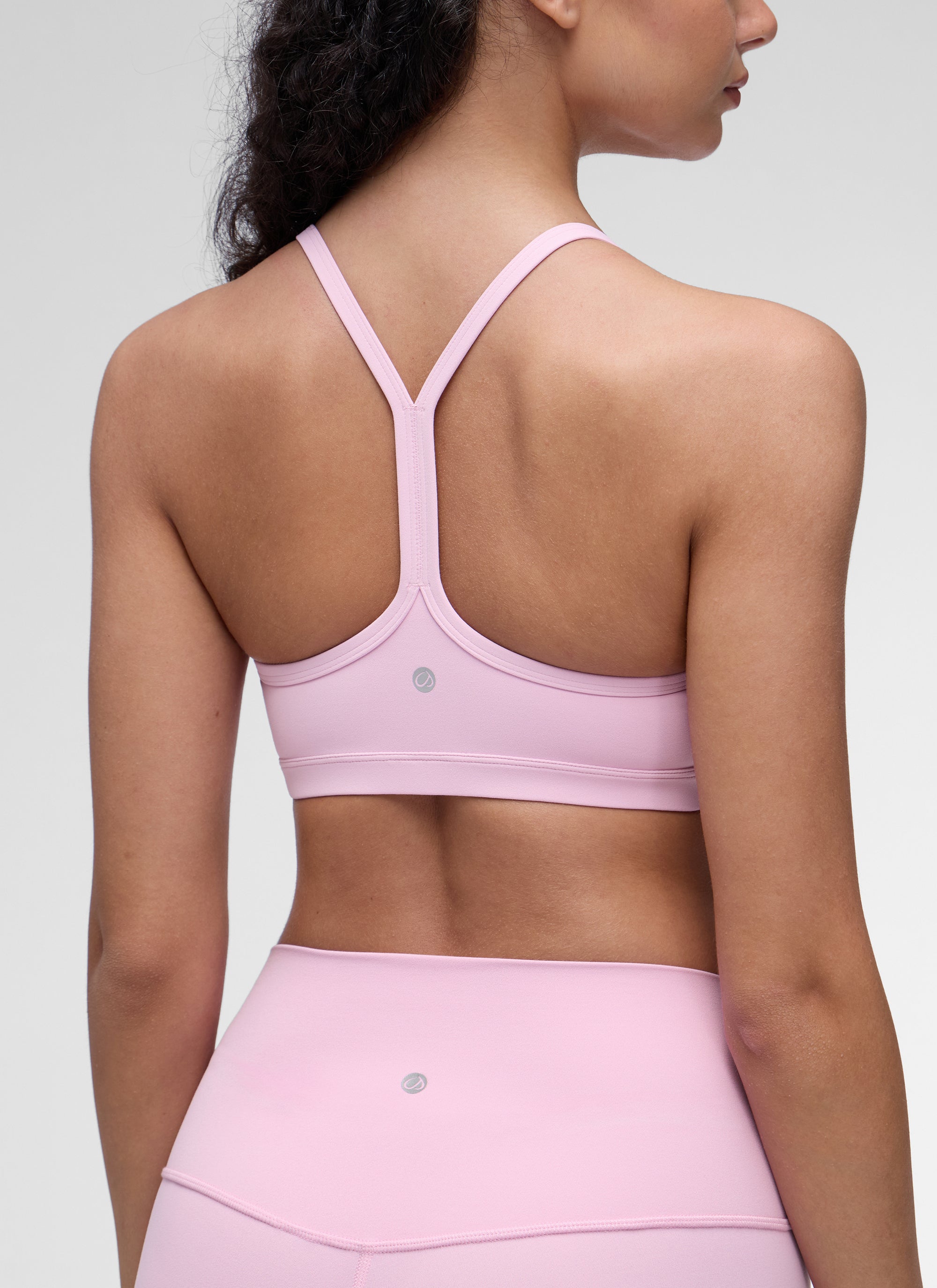 CRZ YOGA Damen Butterluxe Y-Rücken Gepolstert Sport BH Vita Rosa