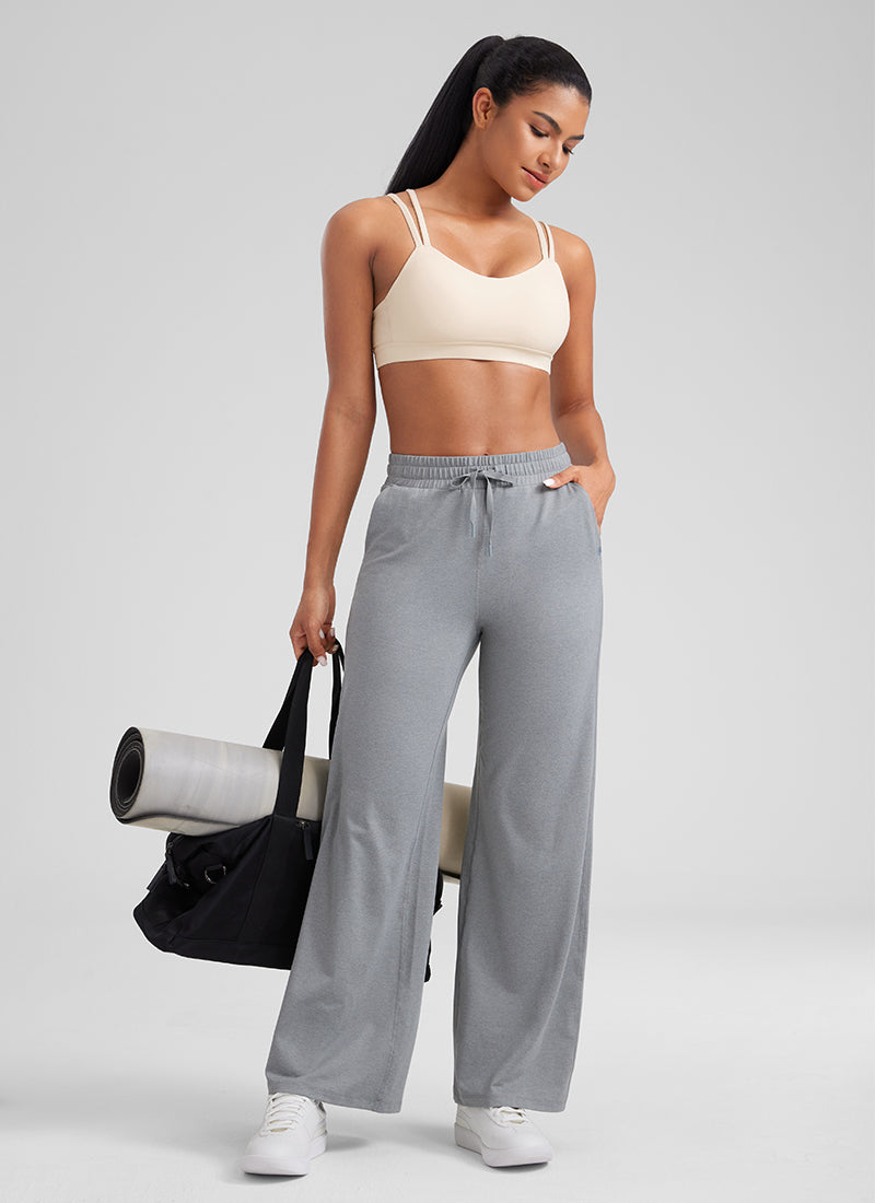 CRZ YOGA Damen Butterluxe V-Ausschnitt Molded Sports Ohne Bügel Weiße Aprikose