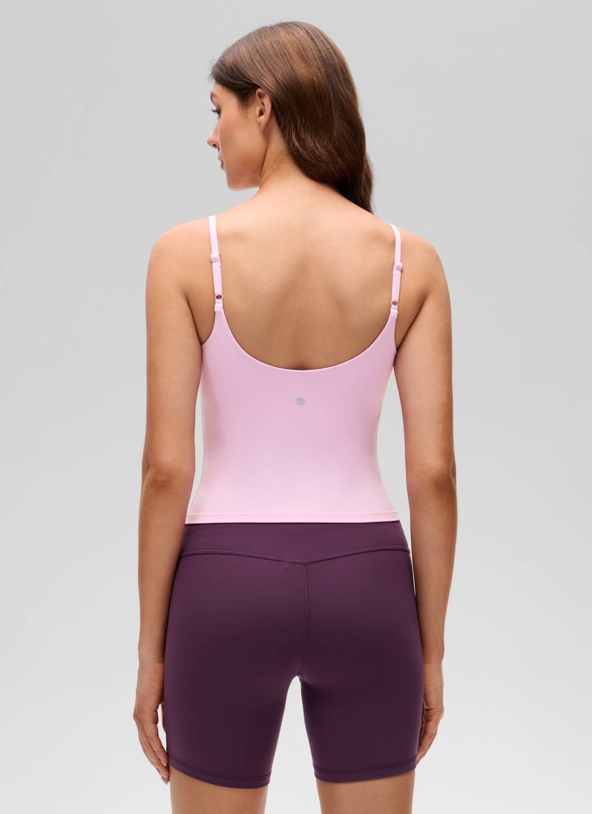 CRZ YOGA Damen Butterluxe Mold Geformter Becher Crop Tank Top Vita Rosa