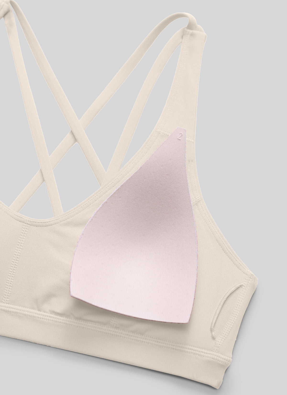 CRZ YOGA Damen Butterlift Riemchen BH Niedriger Schnitt U-Ausschnitt Mojave-Braun