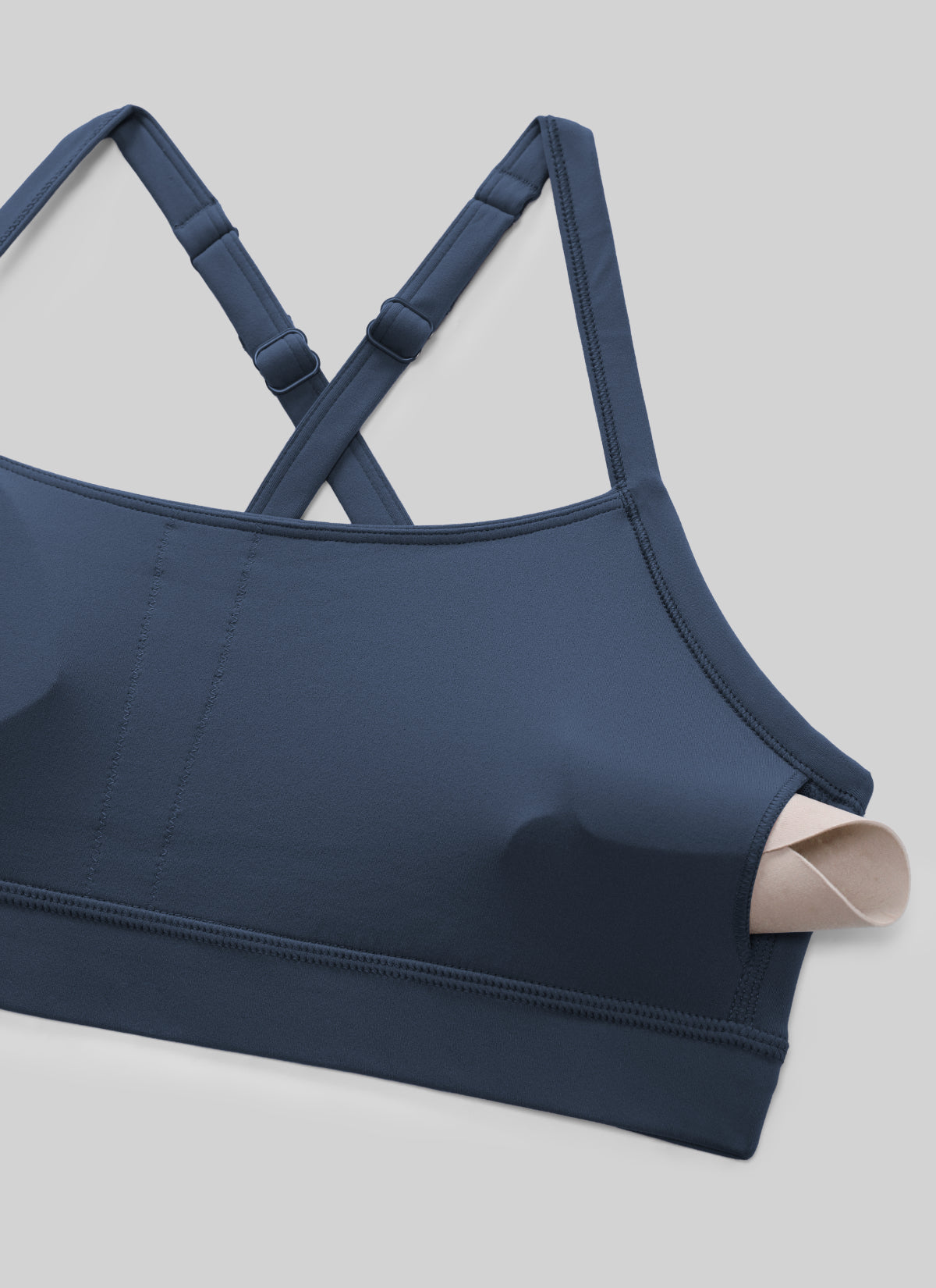 CRZ YOGA Damen Butterlift Verstellbare Dünne Träger Kreuzrücken BHs Sternenlicht