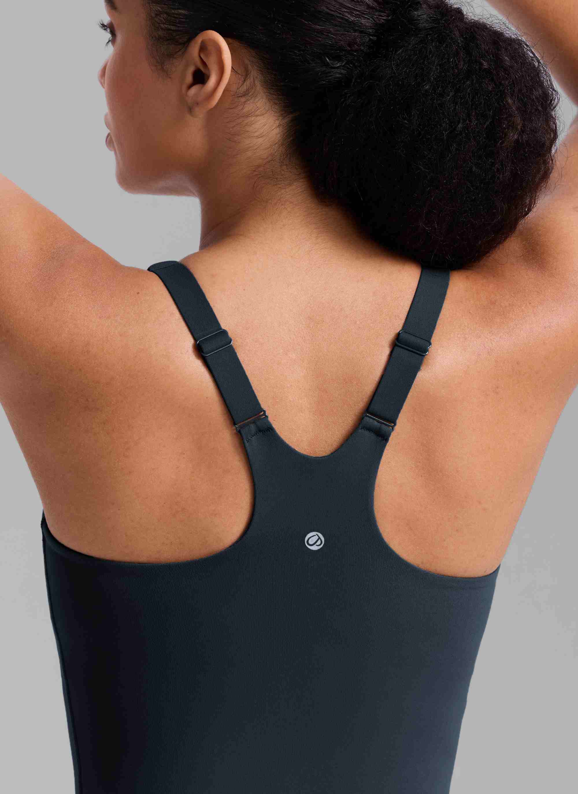 CRZ YOGA Damen Butterlift Verstellbarer Riemen V-Ausschnitt Tanktops Echte Marine