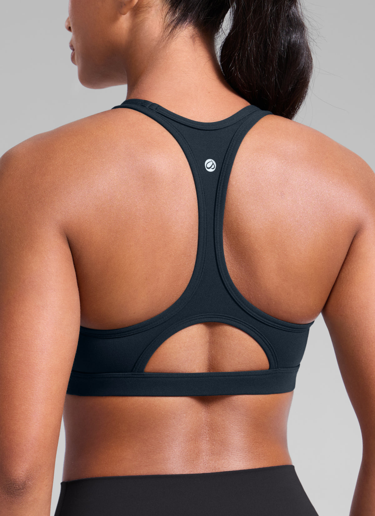 CRZ YOGA Damen Butterlift Racerback U-Ausschnitt Sports BHs Echte Marine