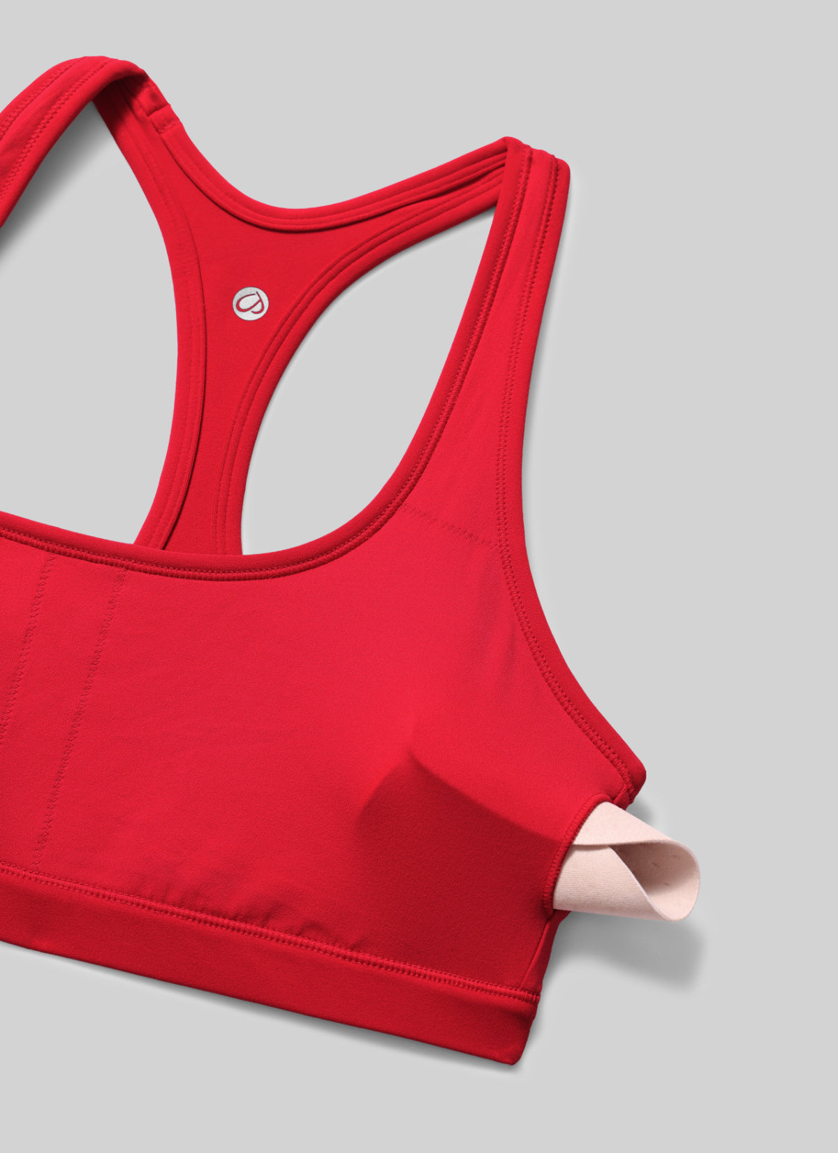 CRZ YOGA Damen Butterlift Racerback U-Ausschnitt Sports BHs Aurora Rot