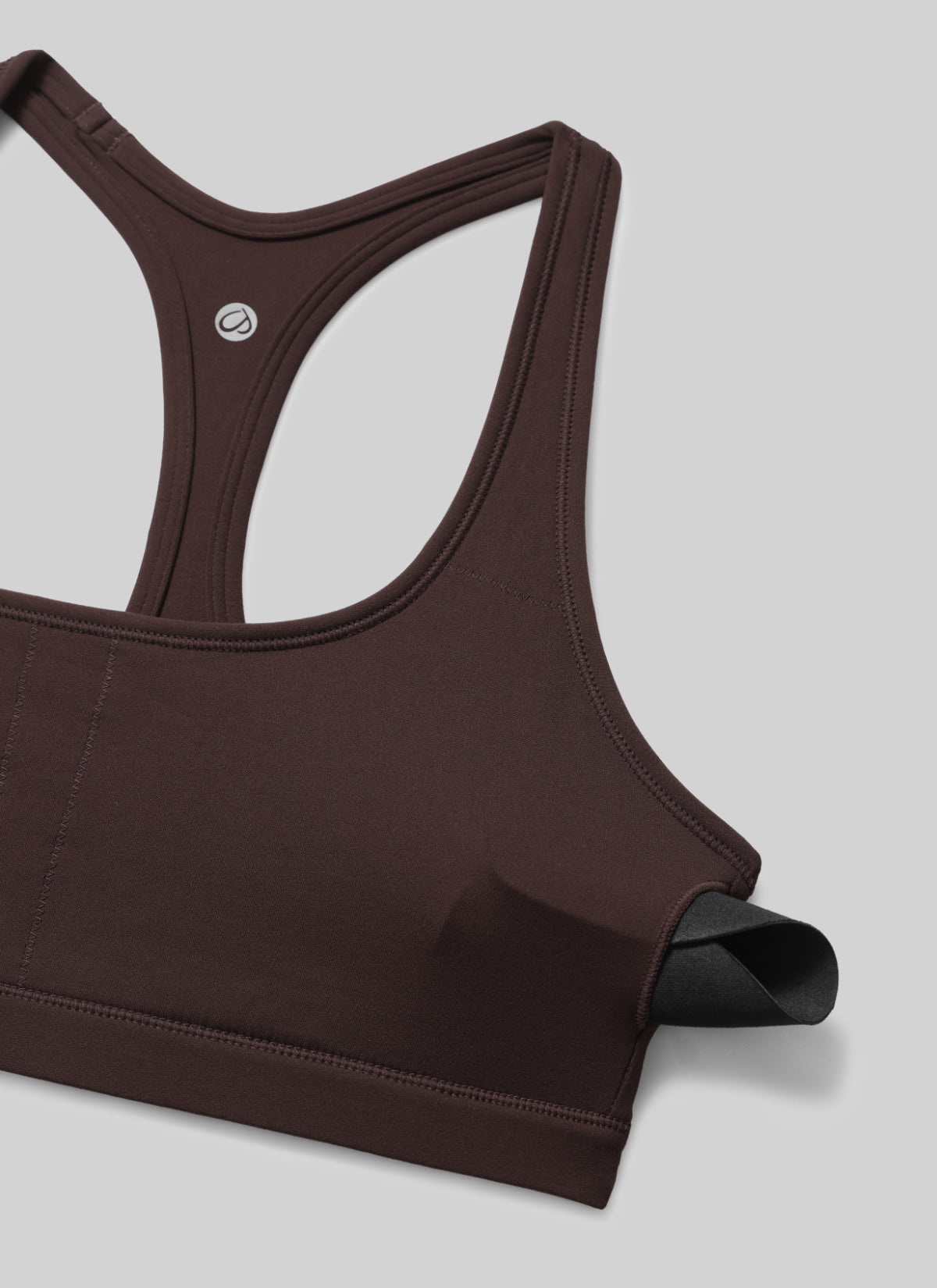 CRZ YOGA Damen Butterlift Racerback U-Ausschnitt Sports BHs Heißes Fudge-Brown