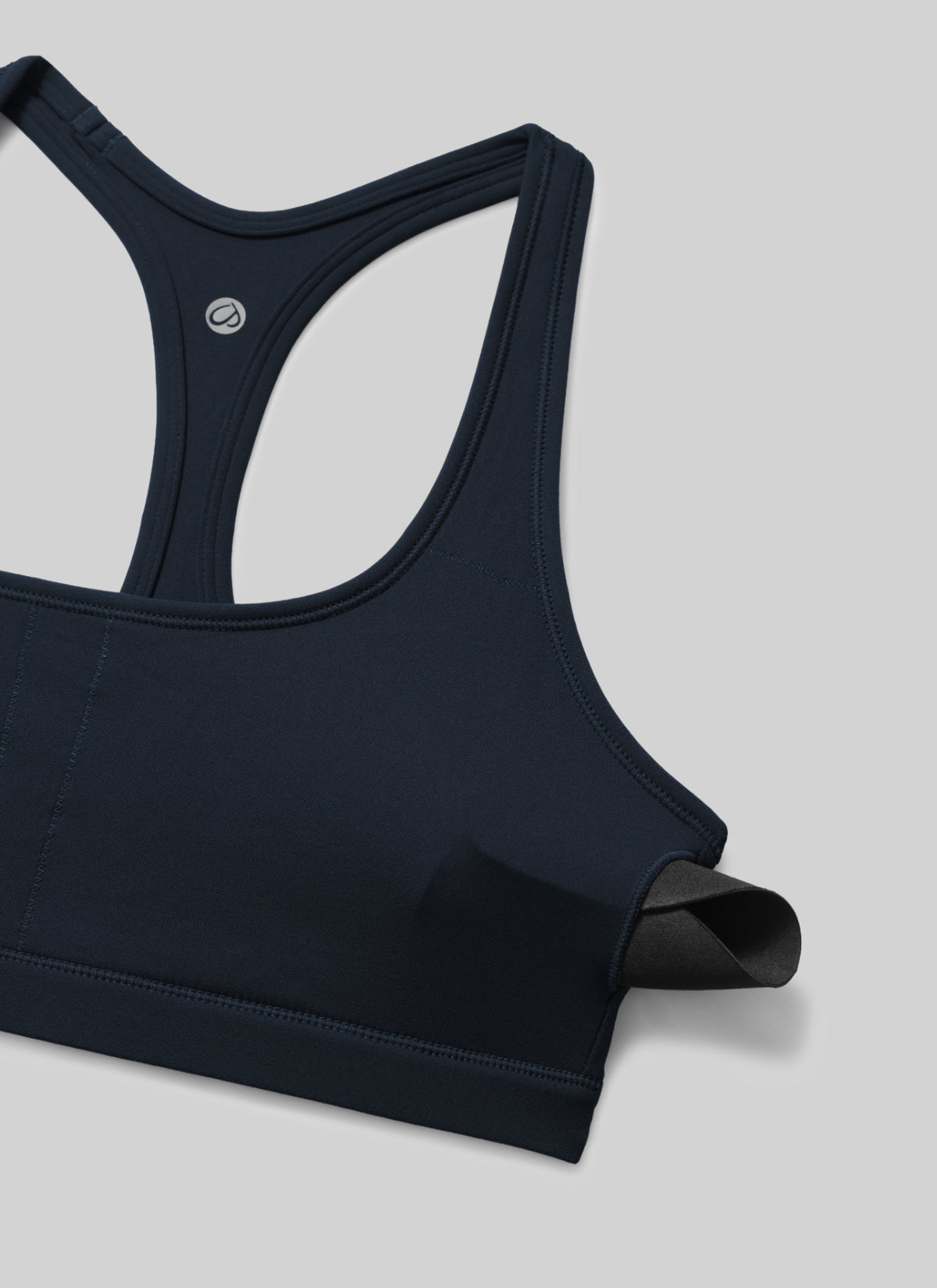 CRZ YOGA Damen Butterlift Racerback U-Ausschnitt Sports BHs Echte Marine