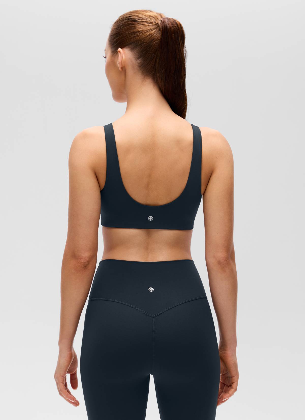 CRZ YOGA Women's Butterluxe Yoga U Back Sports Bra Light Support Echte Marine