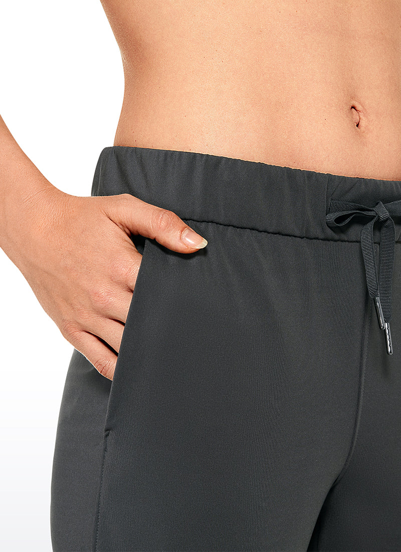 CRZ YOGA Damen 7/8 Stretch Sporthose mit Taschen - 69cm Berggrün