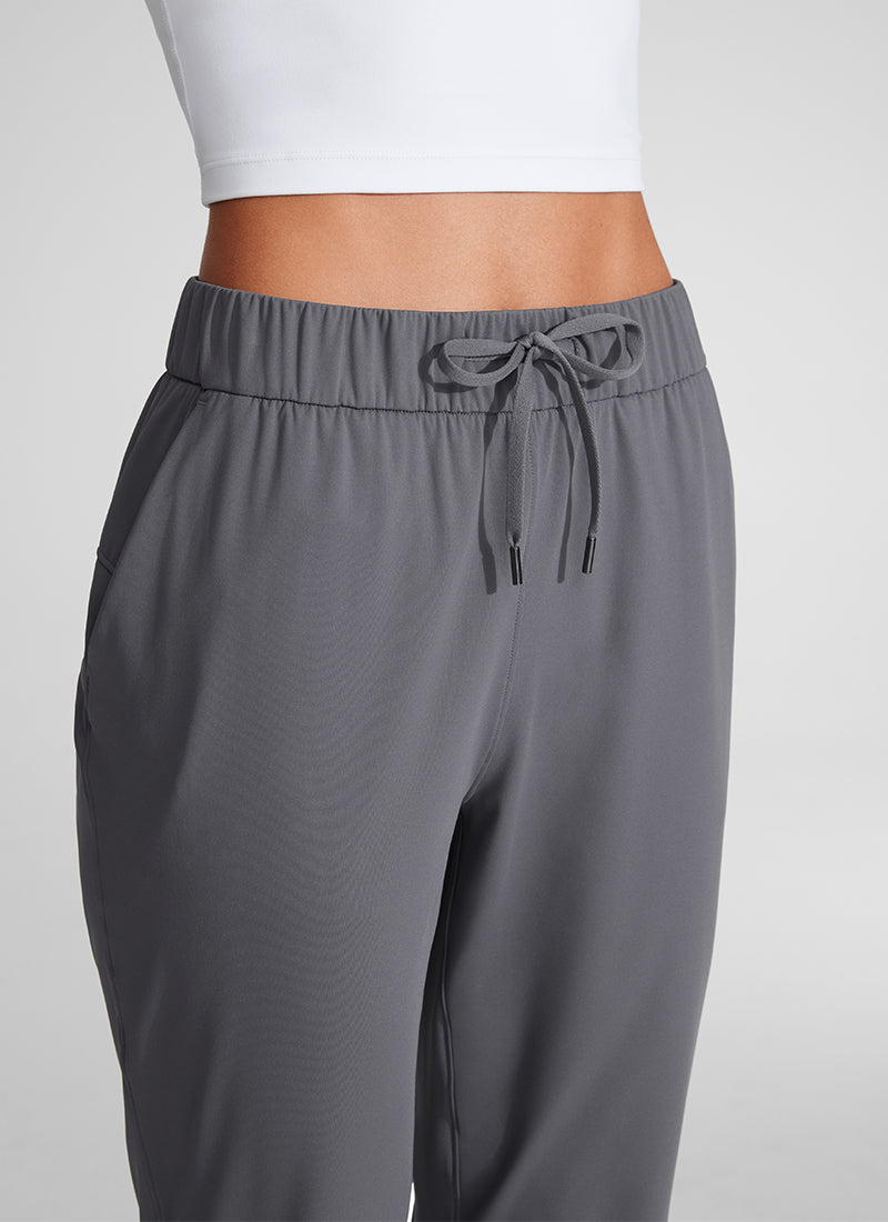 CRZ YOGA Damen 7/8 Stretch Sporthose mit Taschen - 69cm Dunkler Kohlenstoff