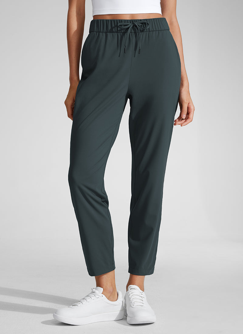 CRZ YOGA Damen 7/8 Stretch Sporthose mit Taschen - 69cm Melanit