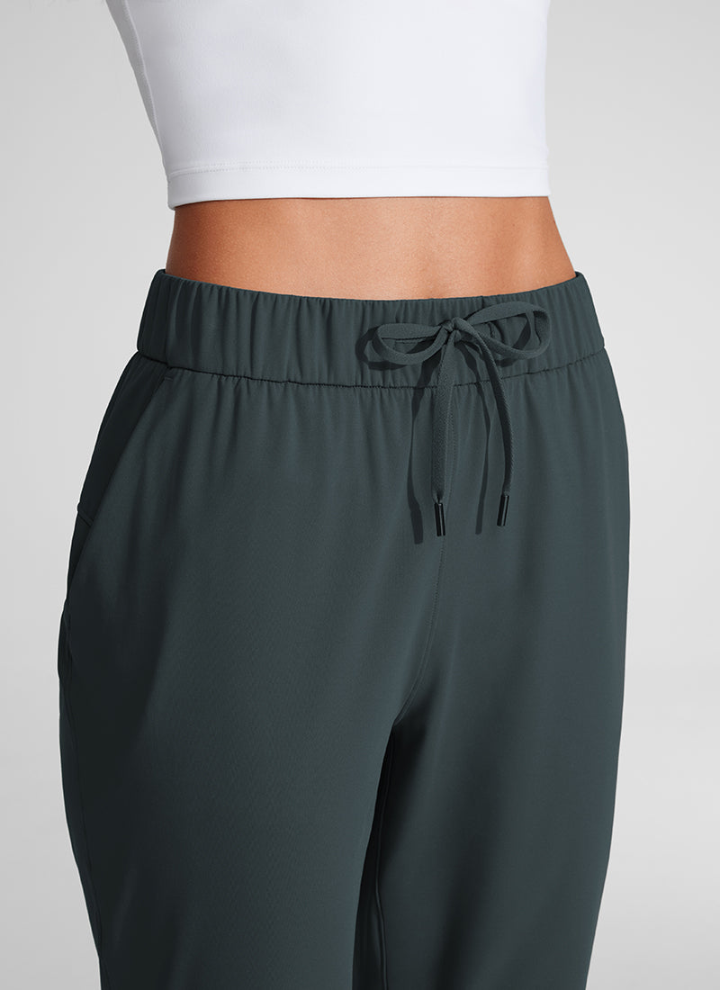 CRZ YOGA Damen 7/8 Stretch Sporthose mit Taschen - 69cm Melanit