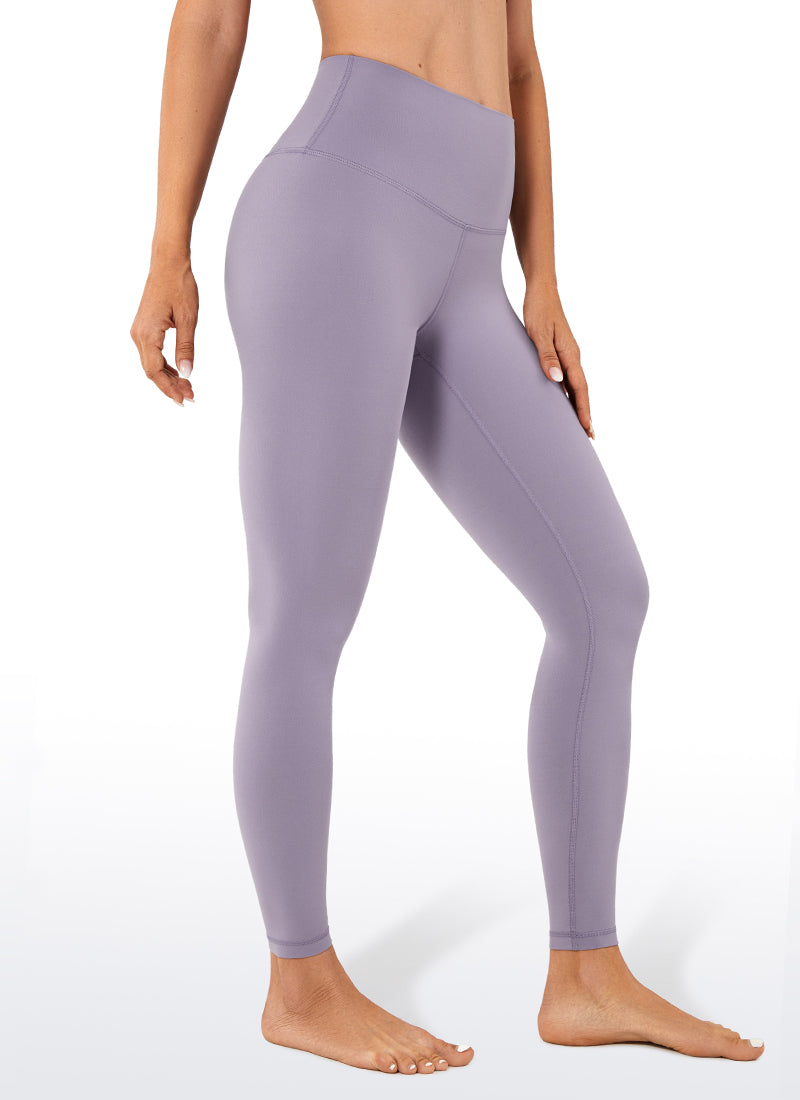 CRZ YOGA Butterluxe Damen High Waist Sport Leggings- 64cm Lavendelnebel
