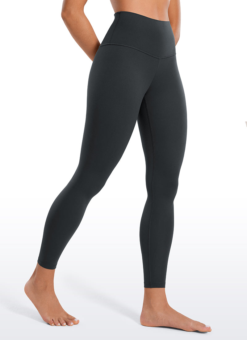 CRZ YOGA Butterluxe Damen High Waist Sport Leggings- 64cm Melanit