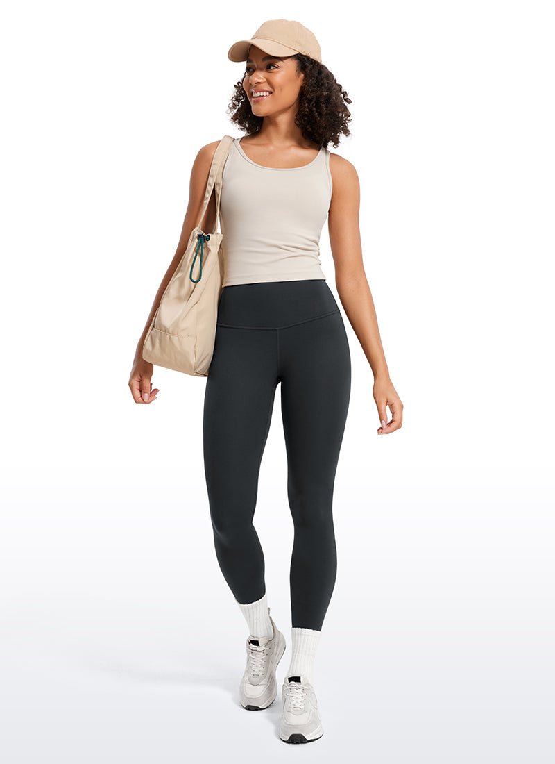 CRZ YOGA Butterluxe Damen High Waist Sport Leggings- 64cm Melanit