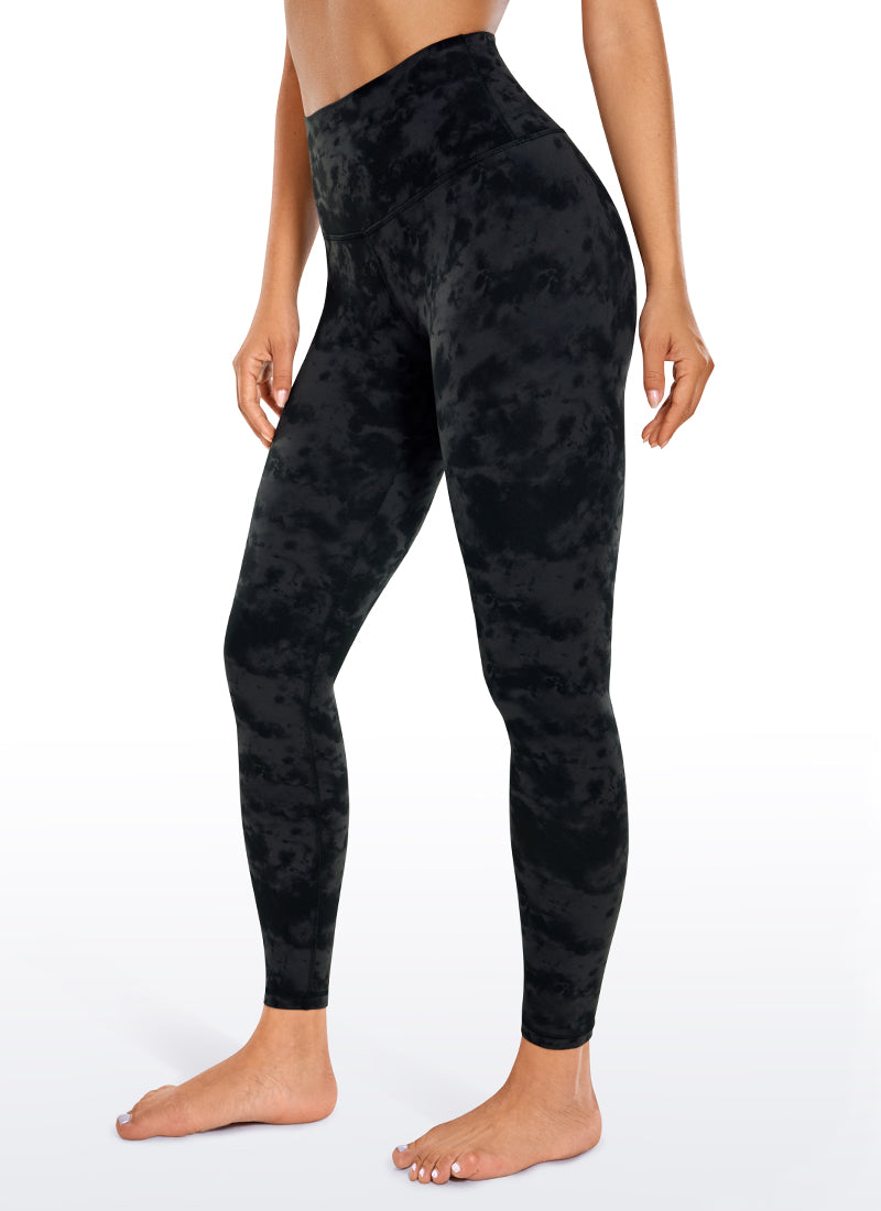 CRZ YOGA Butterluxe Damen High Waist Sport Leggings- 64cm Der Rauchtintennebel
