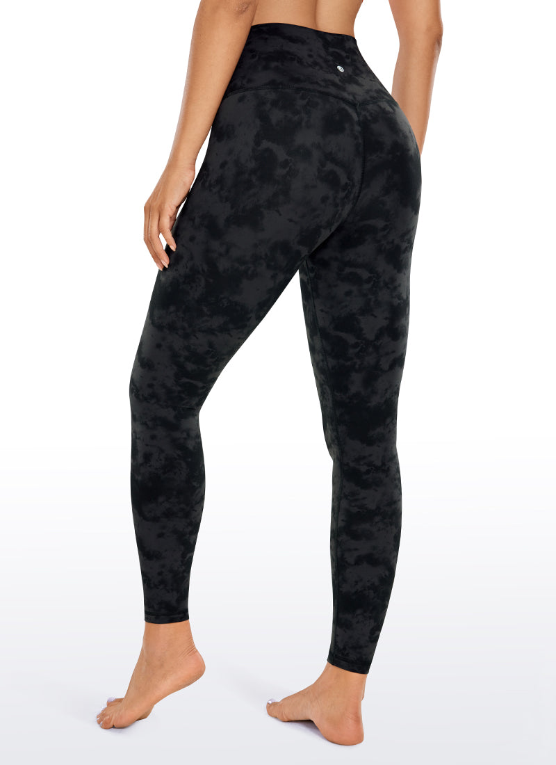 CRZ YOGA Butterluxe Damen High Waist Sport Leggings- 64cm Der Rauchtintennebel